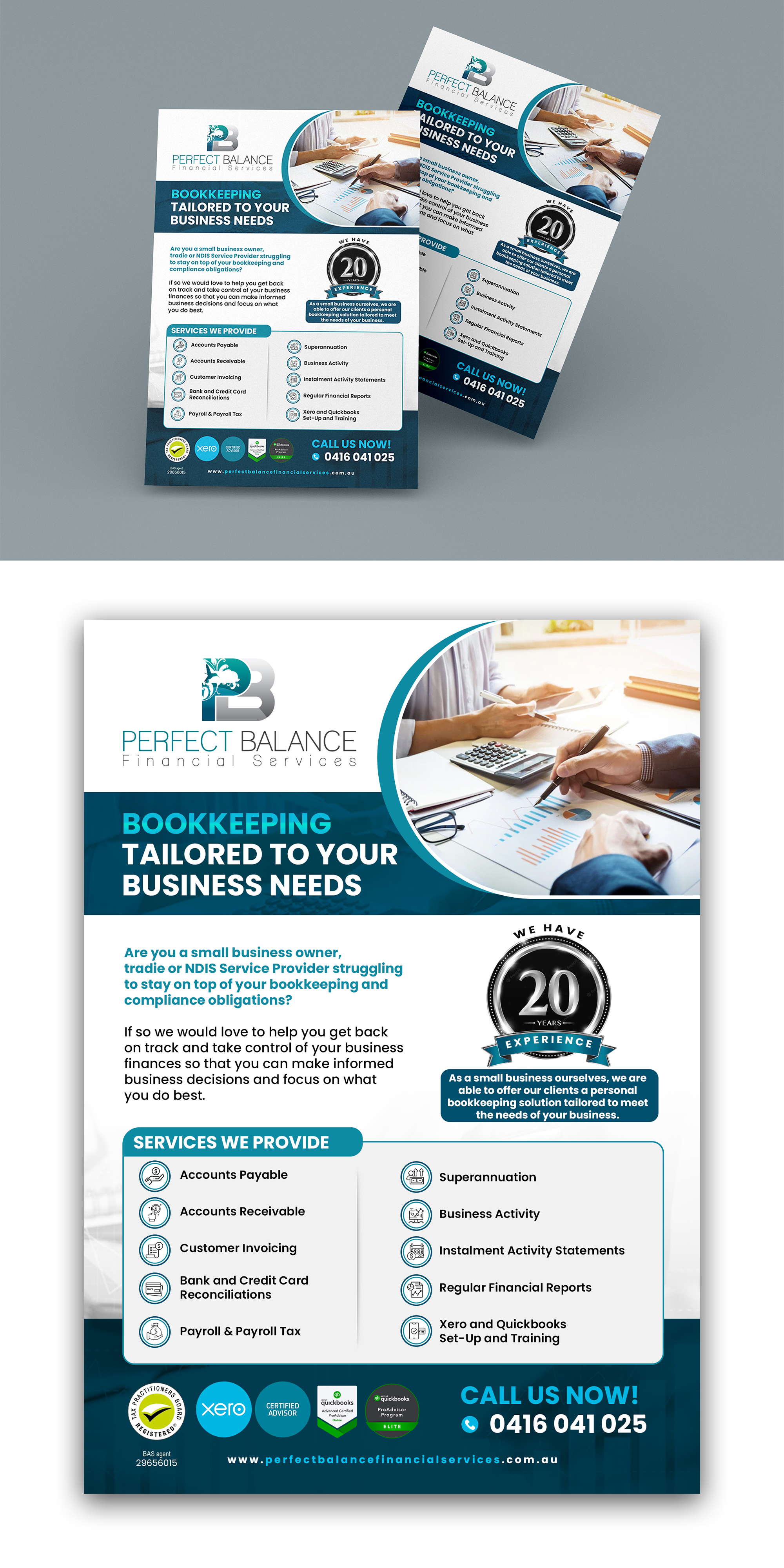 Flyer Design by debdesign for Perfect Balance Financial Services | Design #30693588