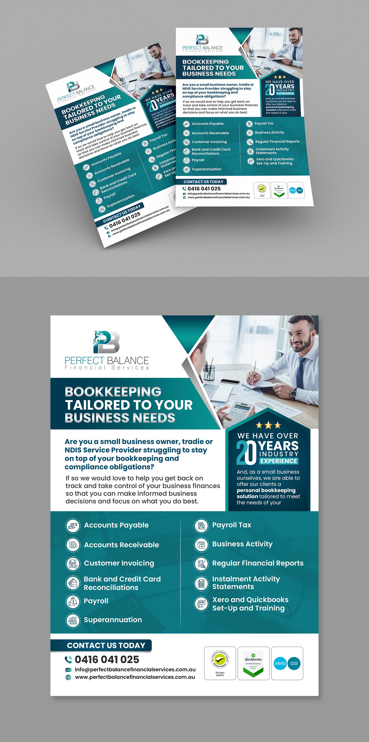 Flyer Design by debdesign for Perfect Balance Financial Services | Design #30693883