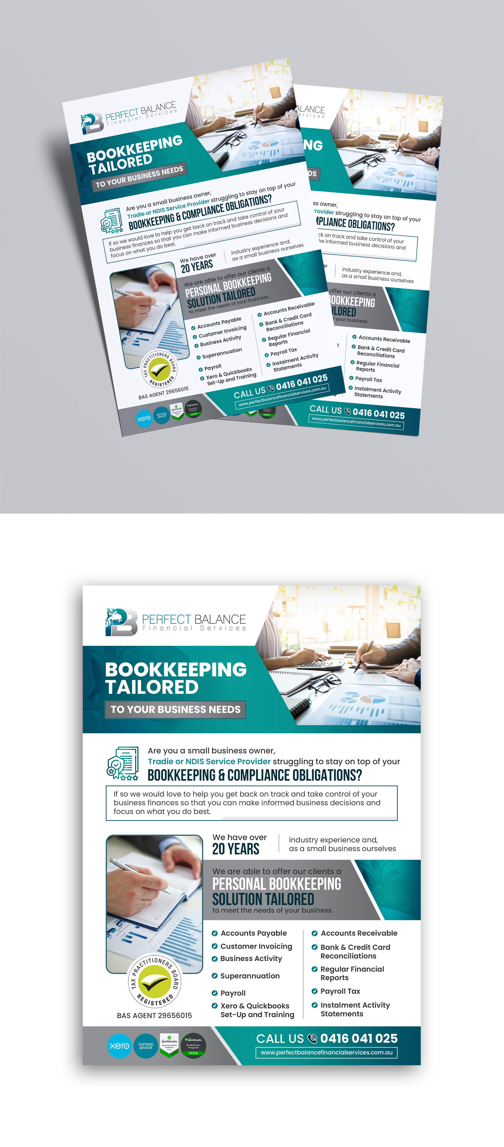 Flyer Design by debdesign for Perfect Balance Financial Services | Design #30694249