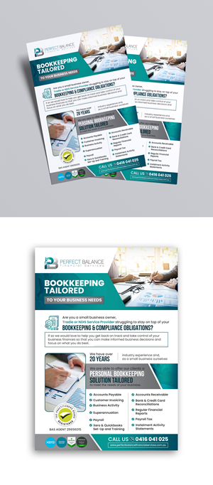 Flyer Design by debdesign for Perfect Balance Financial Services | Design: #30694249
