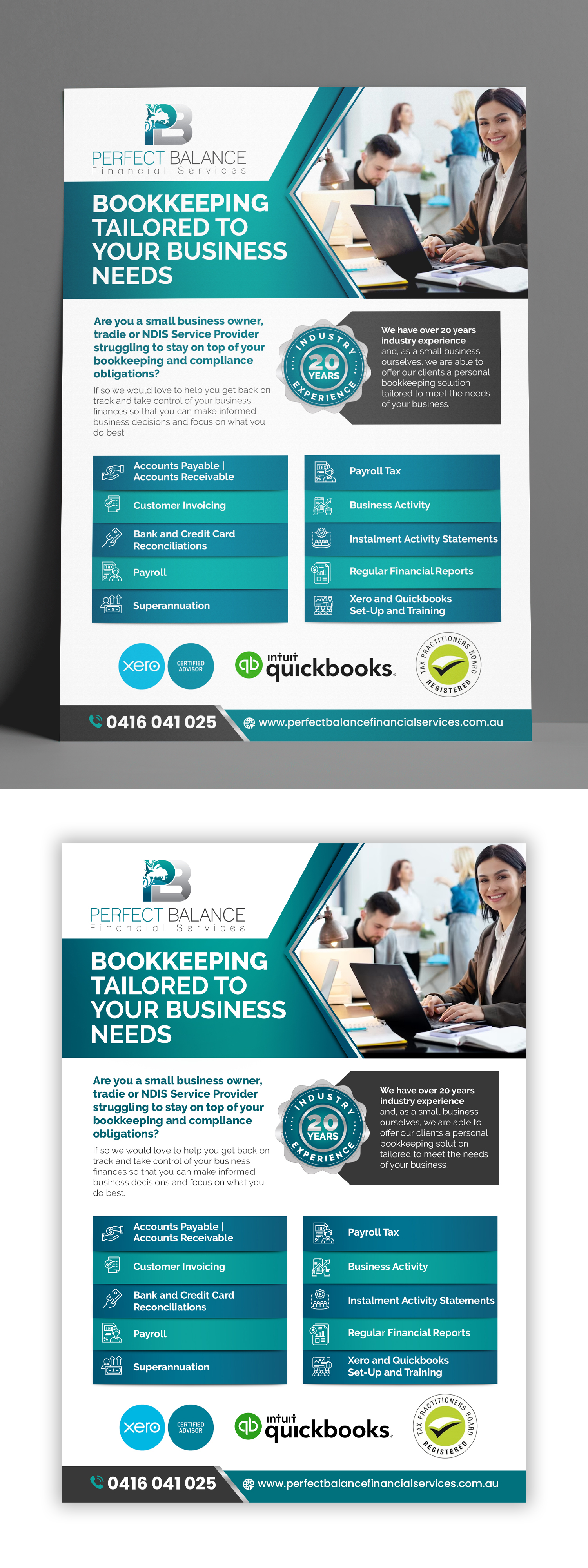 Flyer Design by debdesign for Perfect Balance Financial Services | Design #30694298