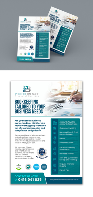 Flyer Design by debdesign for Perfect Balance Financial Services | Design: #30694720
