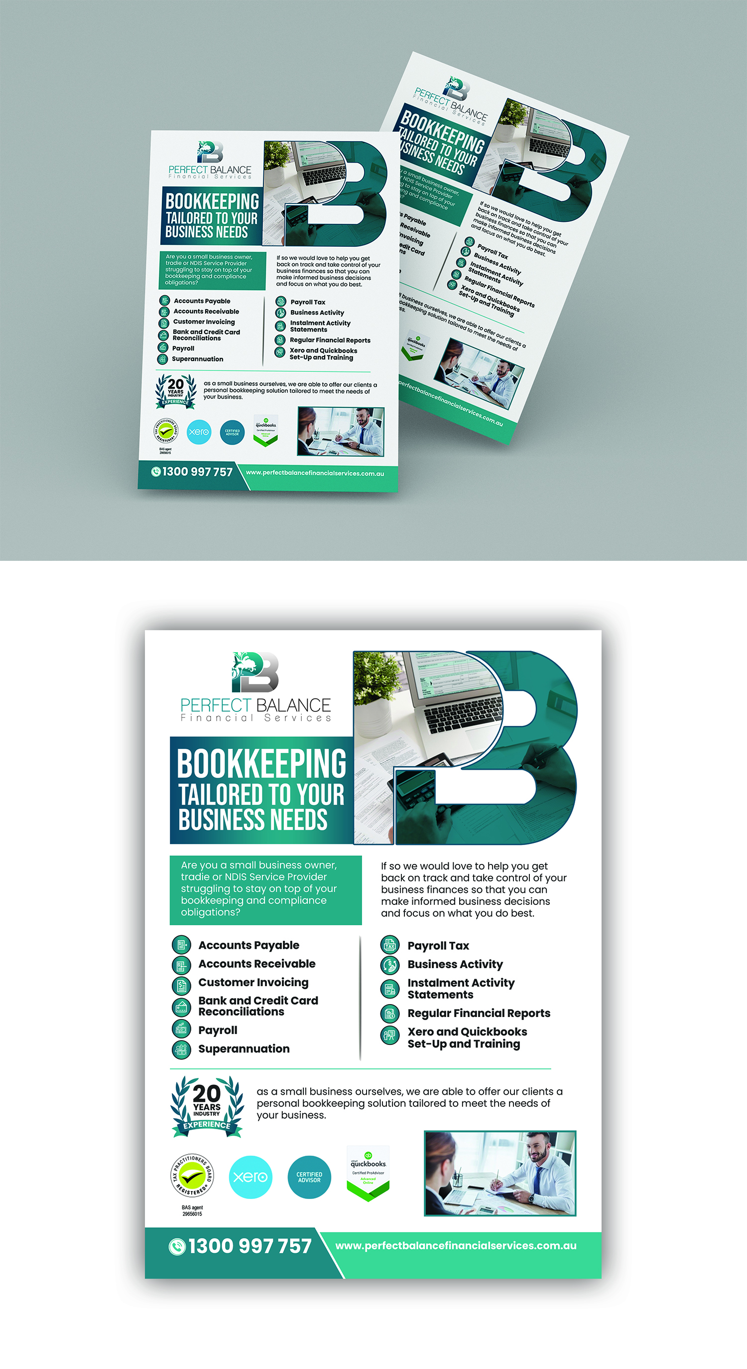 Flyer Design by debdesign for Perfect Balance Financial Services | Design #30695661