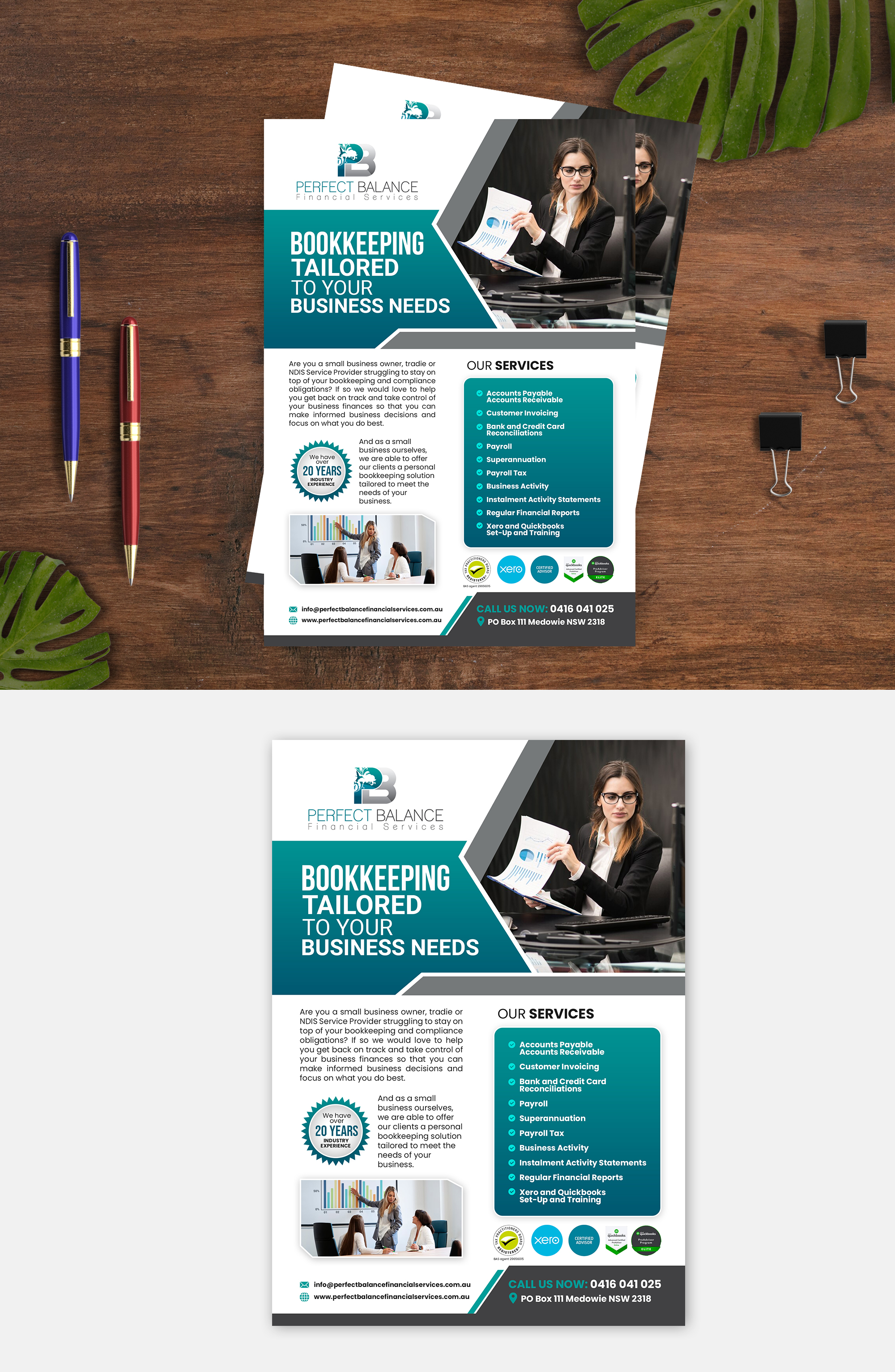 Flyer Design by debdesign for Perfect Balance Financial Services | Design #30717769