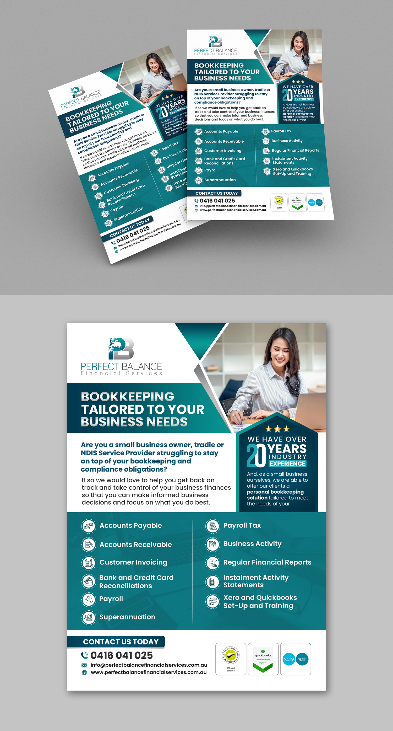 Flyer Design by debdesign for Perfect Balance Financial Services | Design #30726306