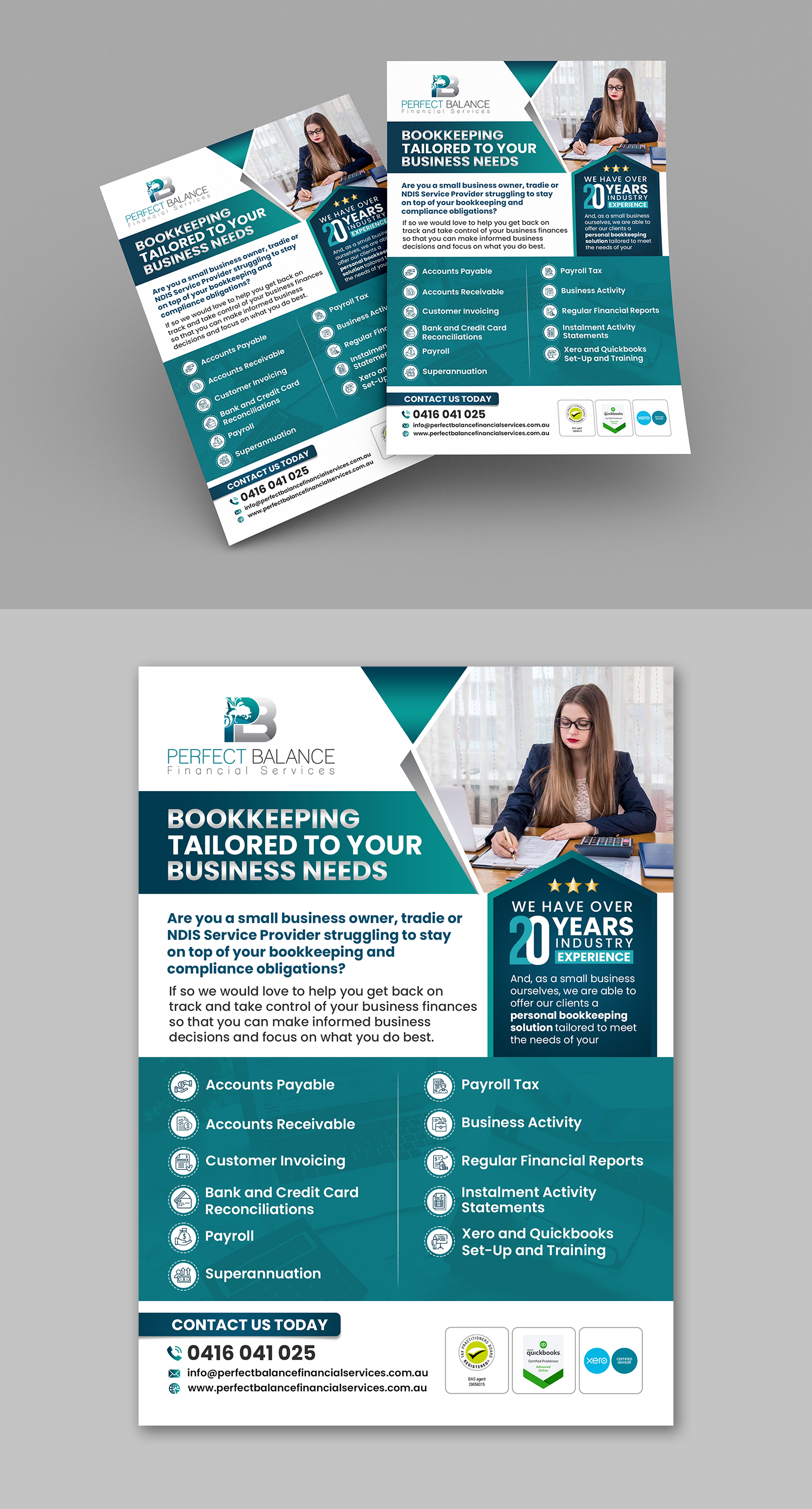 Flyer Design by debdesign for Perfect Balance Financial Services | Design: #30726308