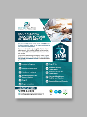 Flyer Design by debdesign for Perfect Balance Financial Services | Design: #30881997