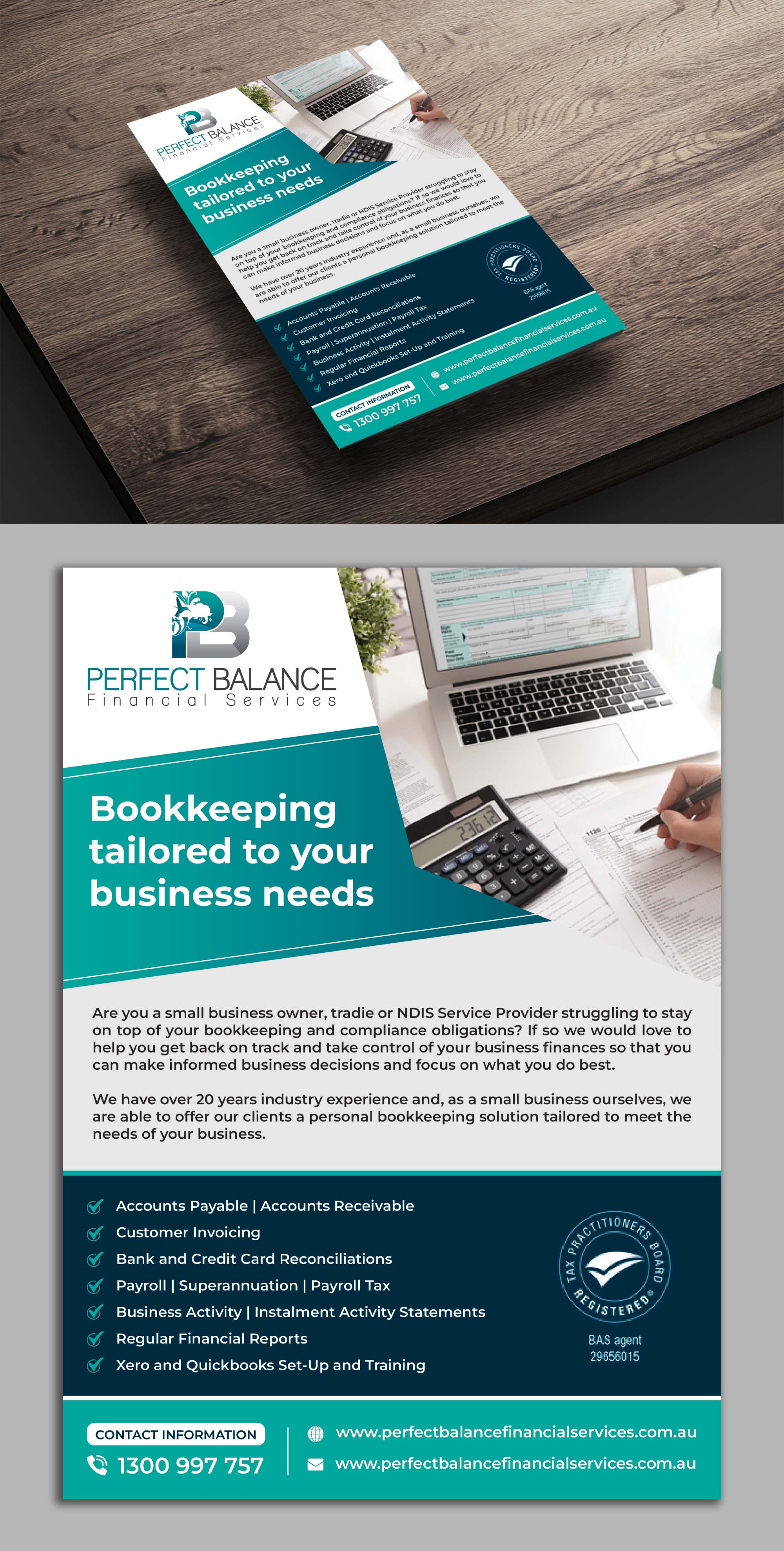 Flyer Design by ecorokerz for Perfect Balance Financial Services | Design #30695647