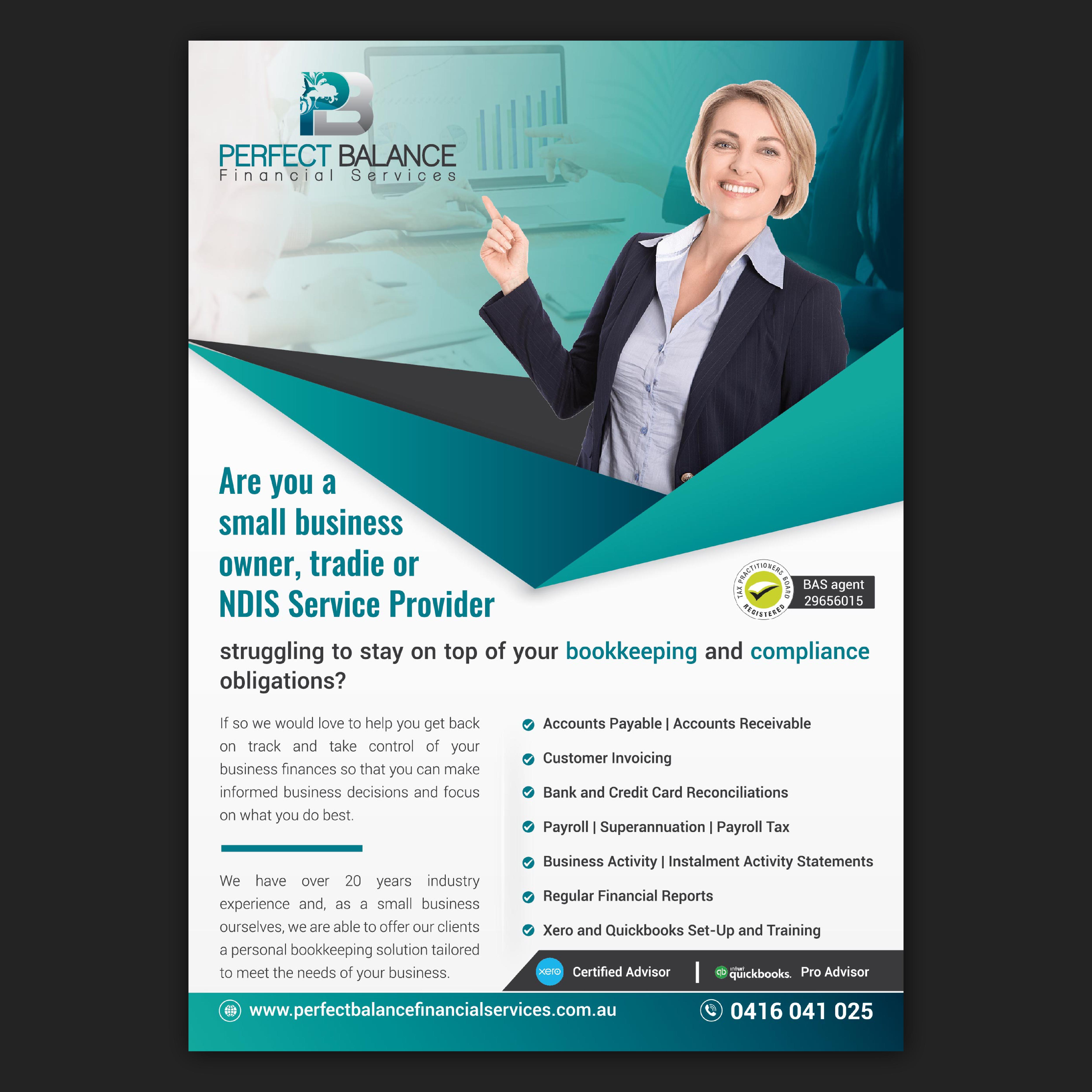 Flyer Design by Bidita Saha for Perfect Balance Financial Services | Design #30732567