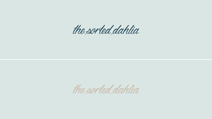 Logo Design by Shahbaz Studios for the.sorted.dahlia | Design: #30776008