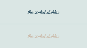 Logo Design by Shahbaz Studios for the.sorted.dahlia | Design: #30776087