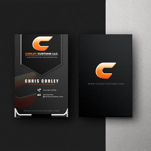 Design de Carte de Visite par AP Creatives pour Corley Customs LLC | Design : #30699209