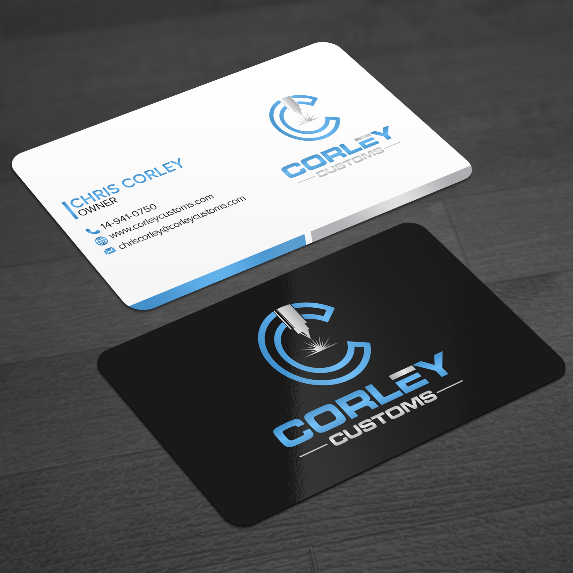 Design de Carte de Visite par WellDesign pour Corley Customs LLC | Design #30699885