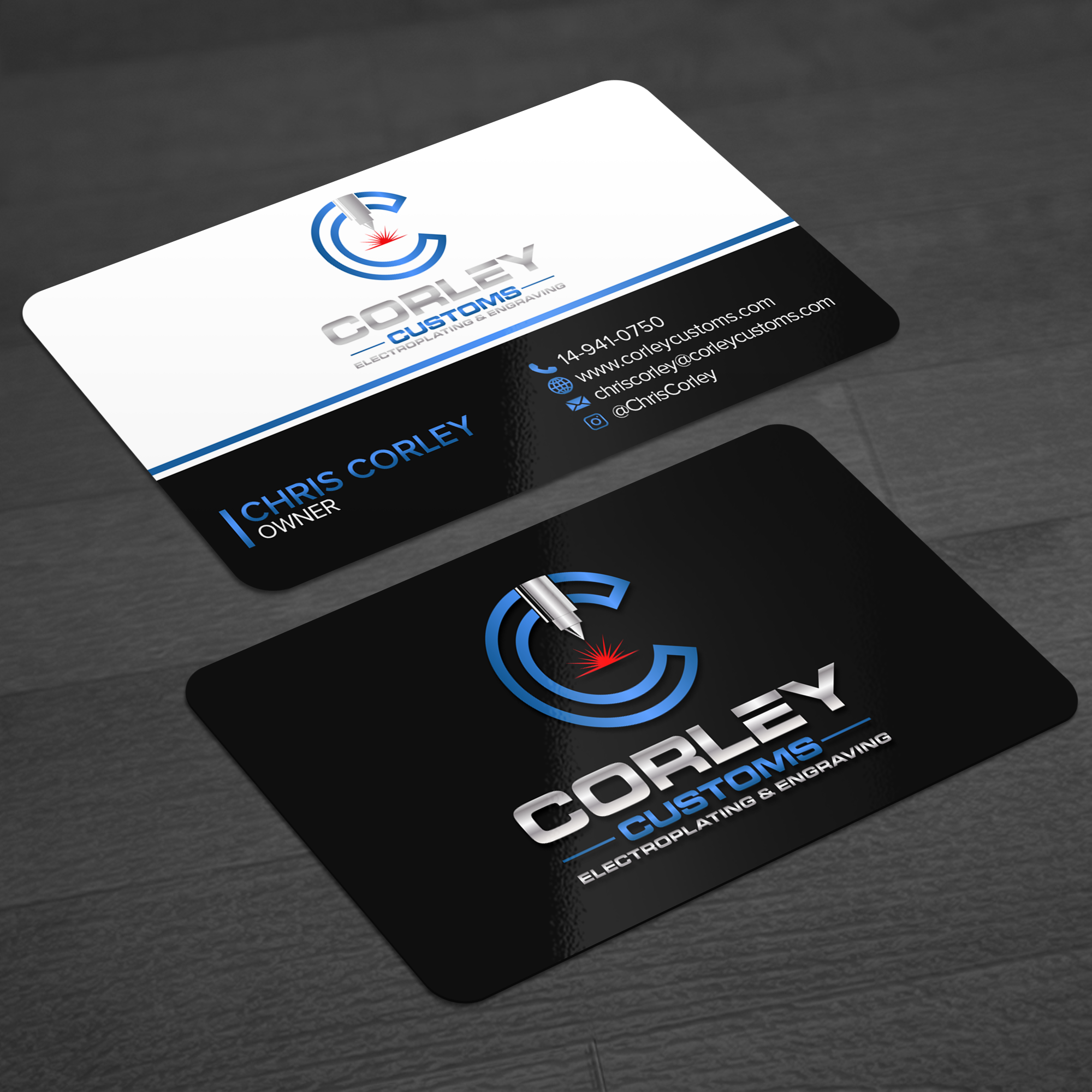 Design de Carte de Visite par WellDesign pour Corley Customs LLC | Design #30704880