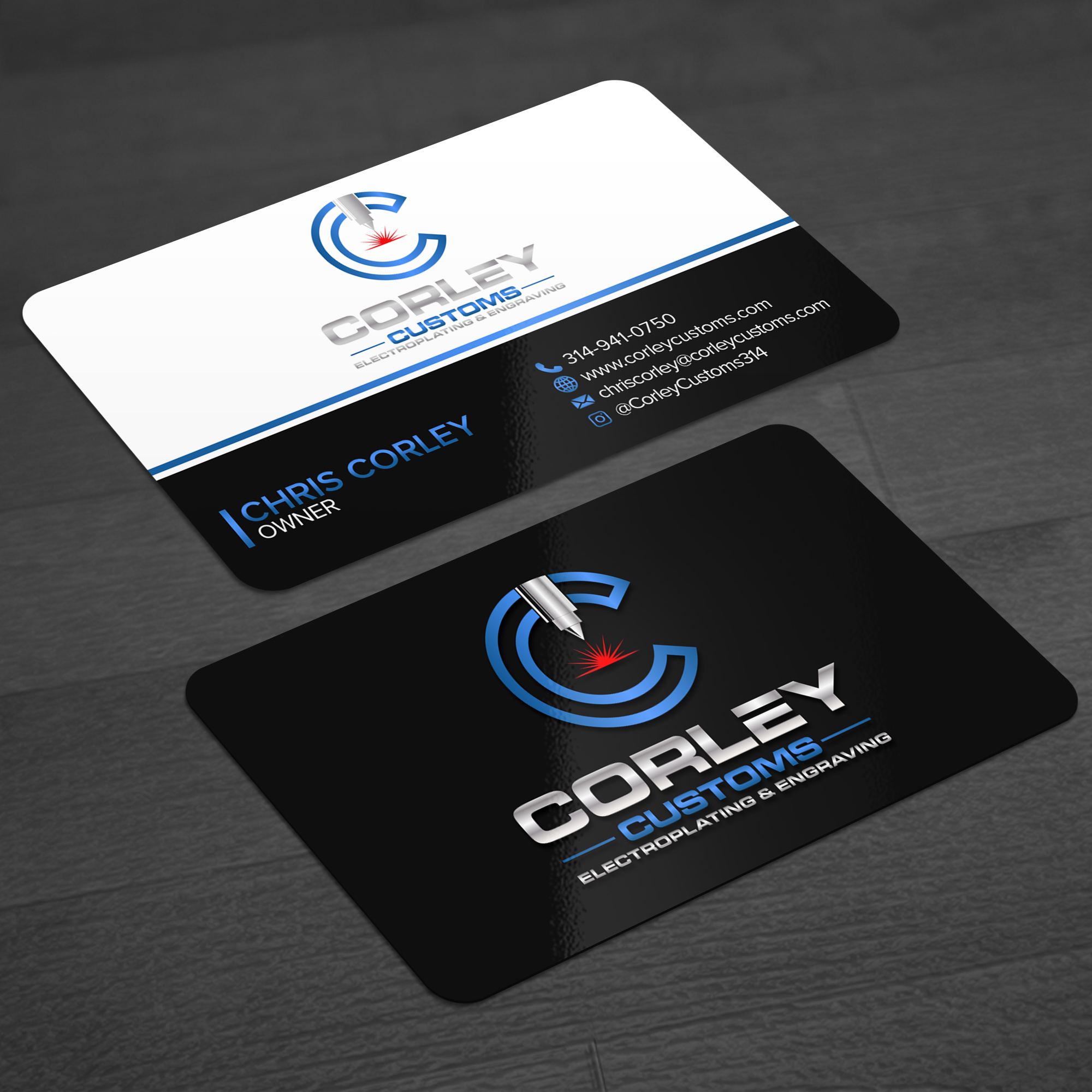 Business Card Design by WellDesign for Corley Customs LLC | Design: #30704955