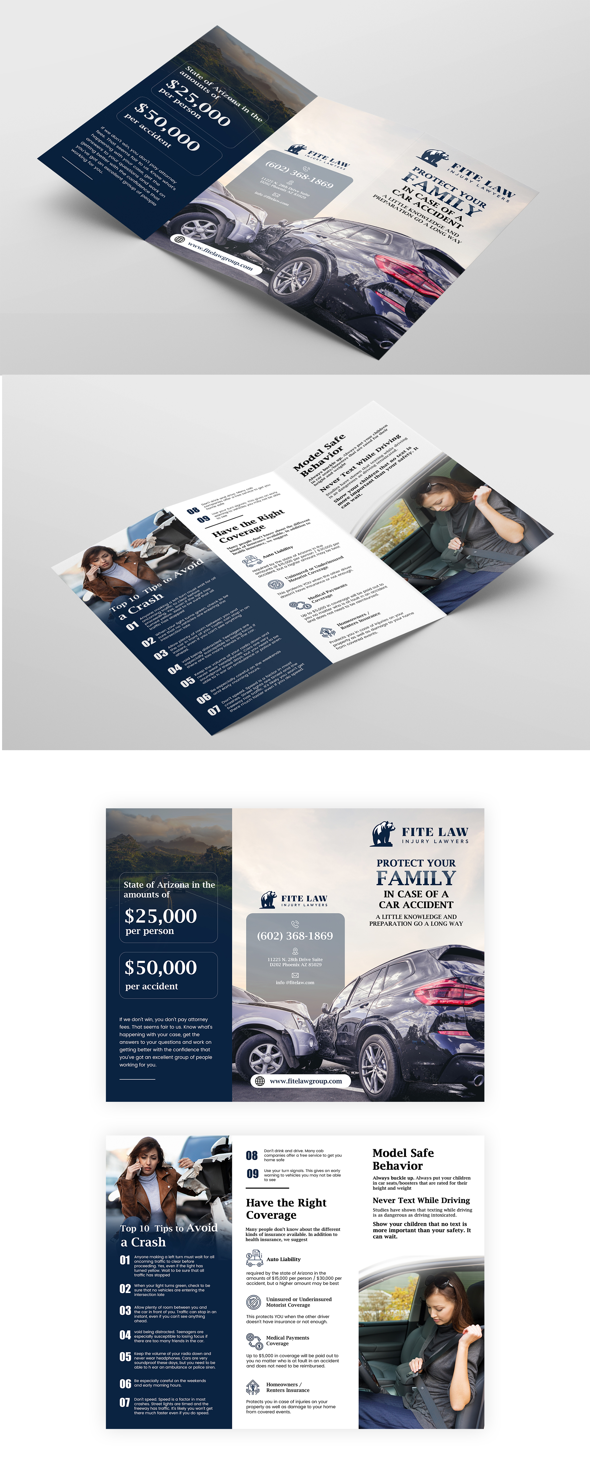 Diseño de Brochure por Design Motion para Fite Law Group | Diseño #30701098