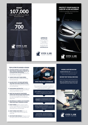 Diseño de Brochure por MarkoE para Fite Law Group | Diseño: #30707583