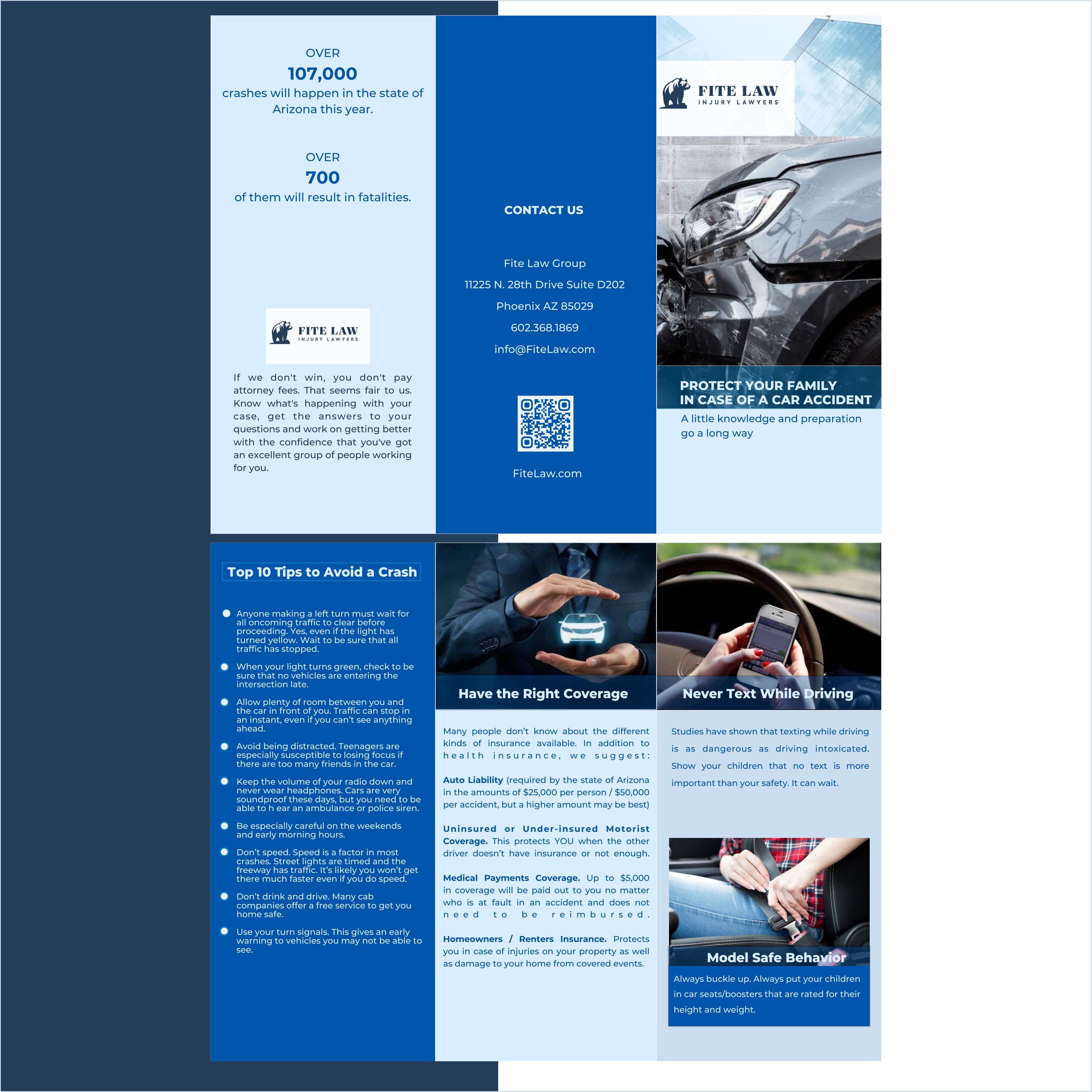 Brochure Design by Nel. for Fite Law Group | Design #30711533