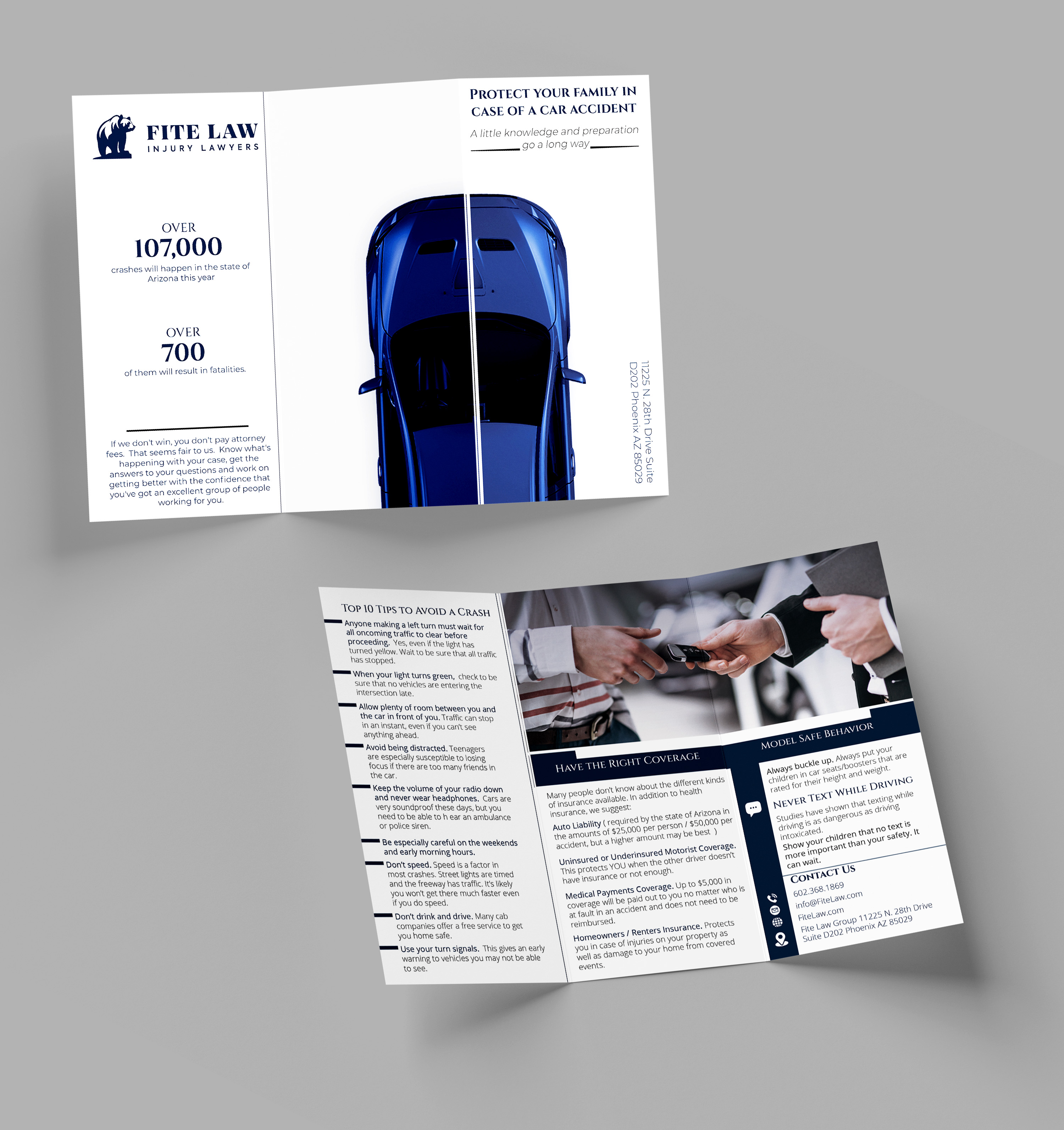 Brochure Design by Mi17design for Fite Law Group | Design #30743752