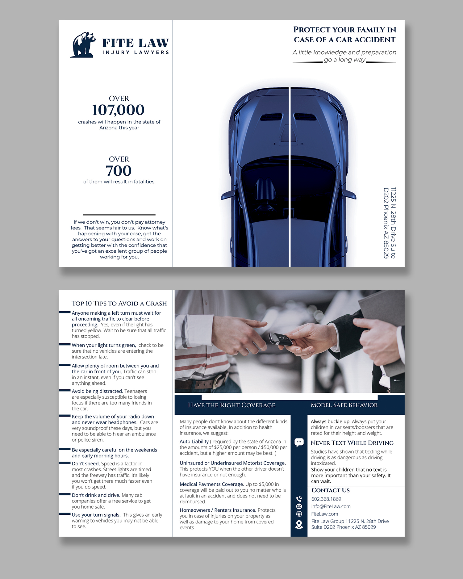 Brochure Design by Mi17design for Fite Law Group | Design #30743837