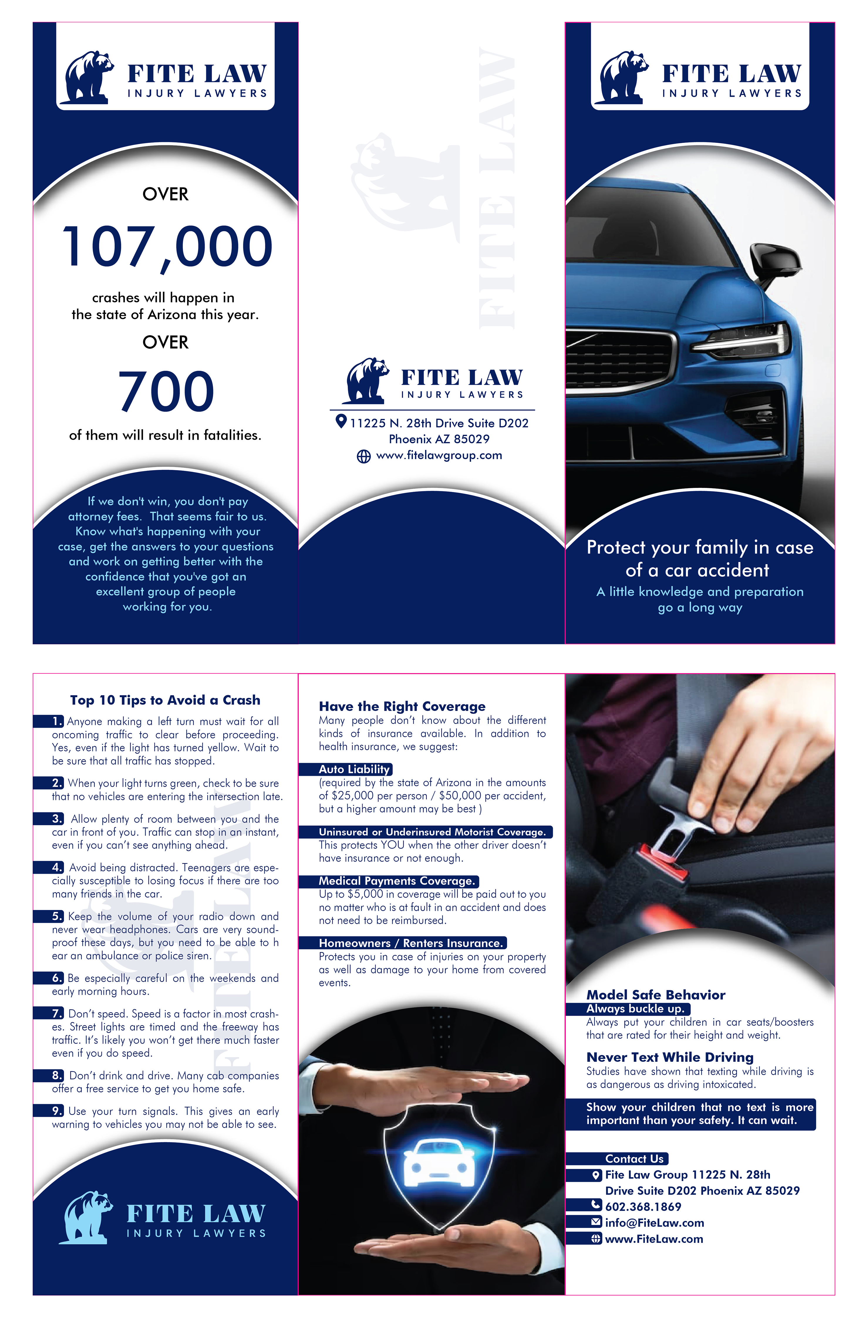 Diseño de Brochure por HT Graphic para Fite Law Group | Diseño #30741383