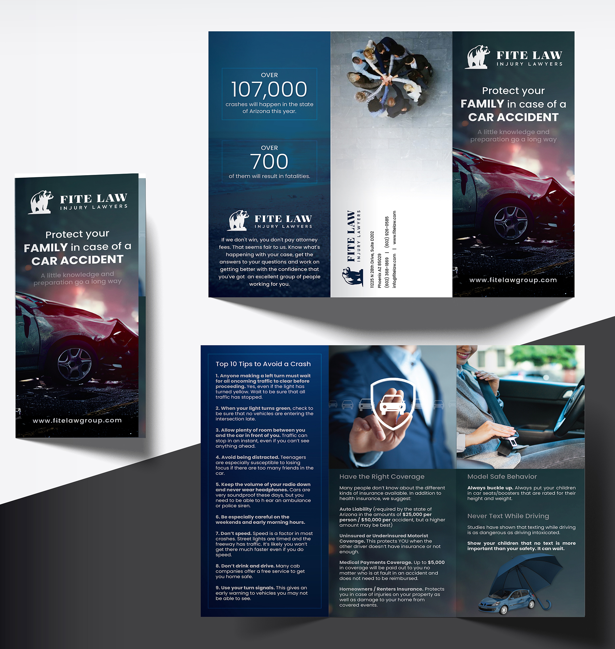 Brochure Design by creativemood438 for Fite Law Group | Design #30720698