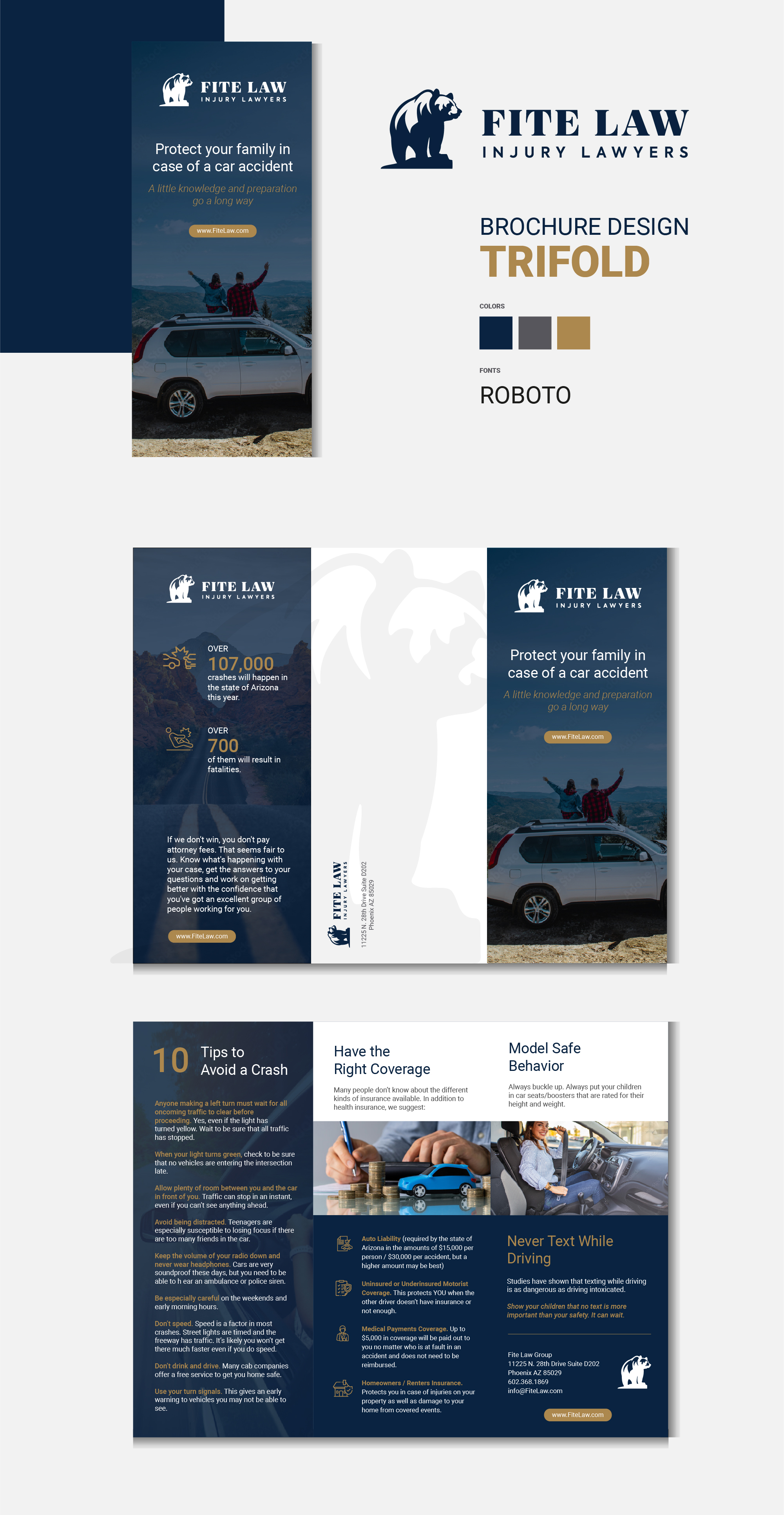 Brochure Design by Achiver for Fite Law Group | Design #30736988