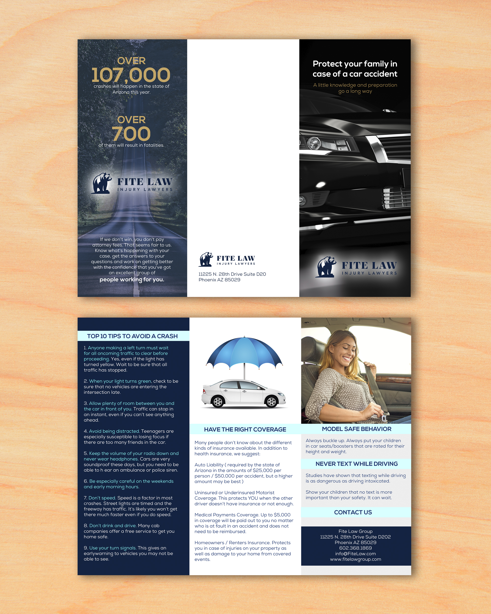 Broschüren-Design von Wally_F für Fite Law Group | Design #30719963