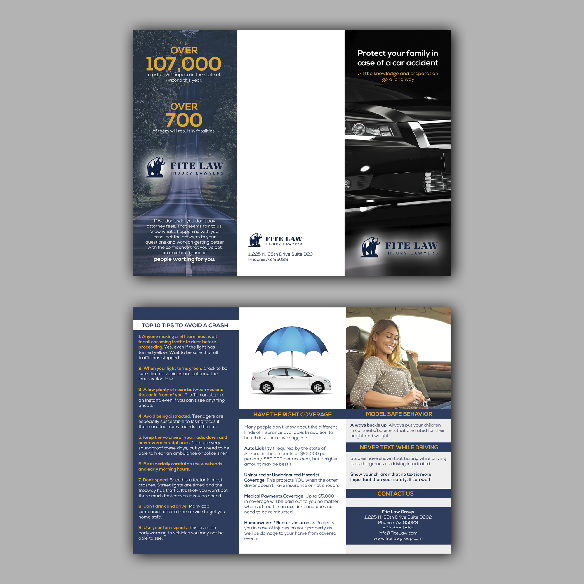 Brochure Design by Wally_F for Fite Law Group | Design #30742118