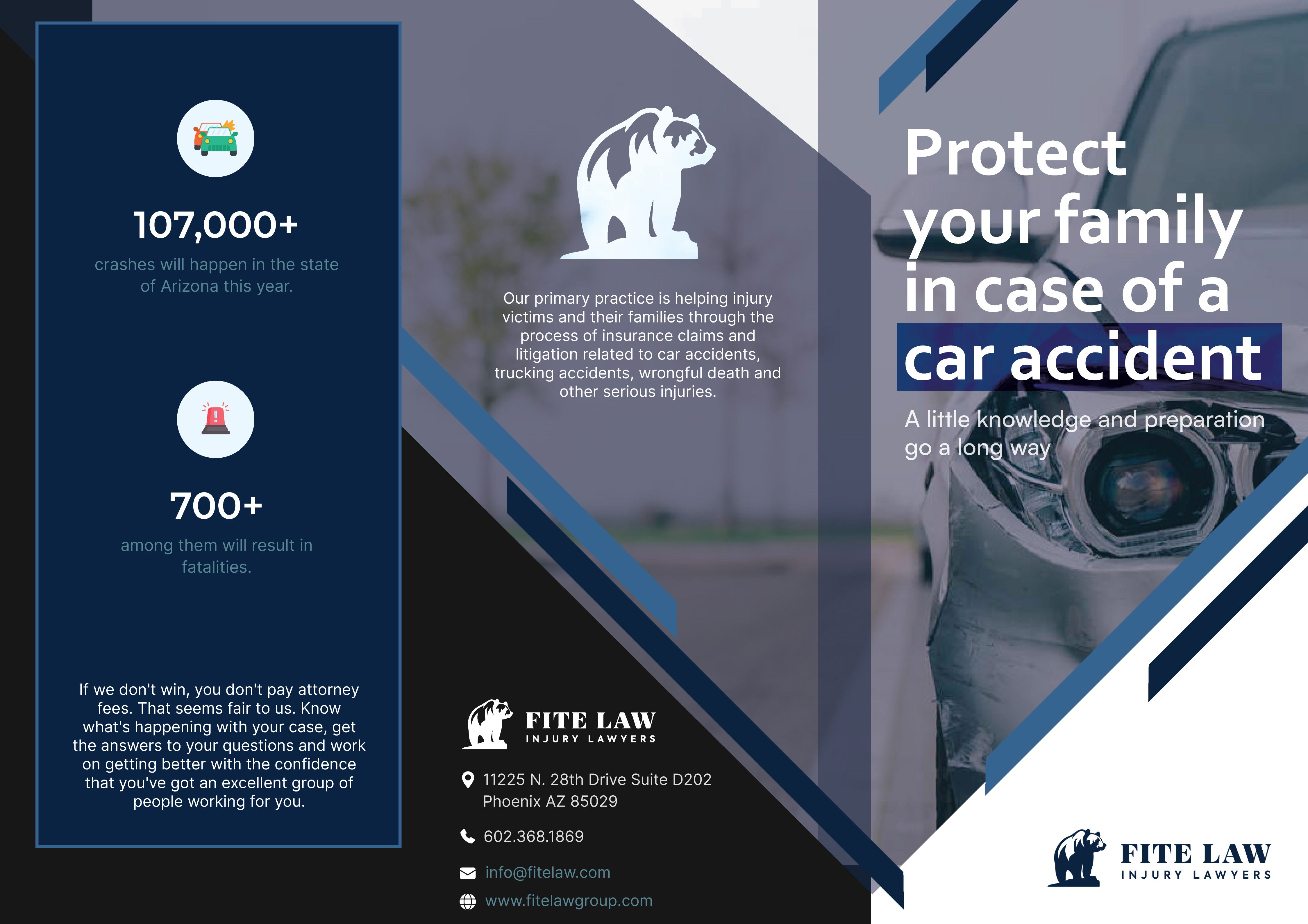 Brochure Design by Wolfpencil Designs for Fite Law Group | Design #30732863