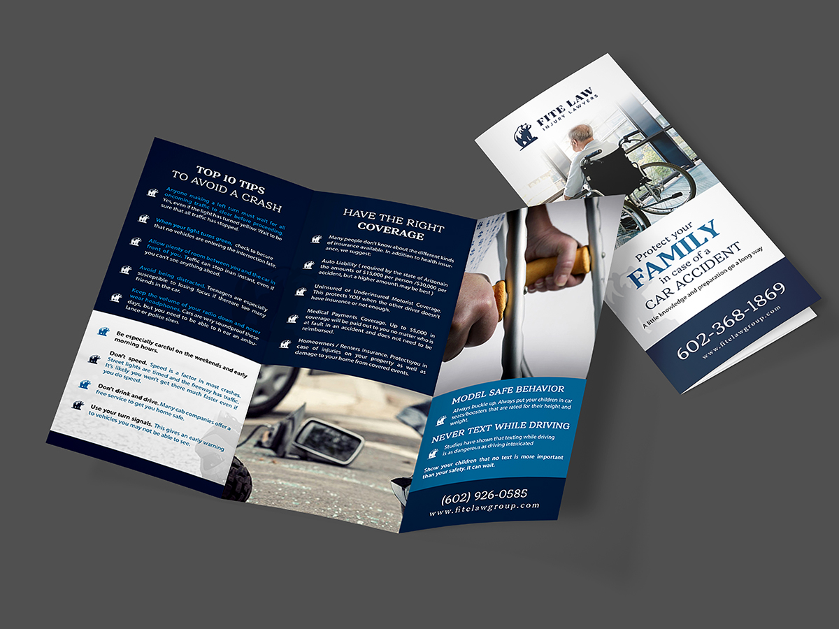 Brochure Design by n214008 for Fite Law Group | Design #30712238