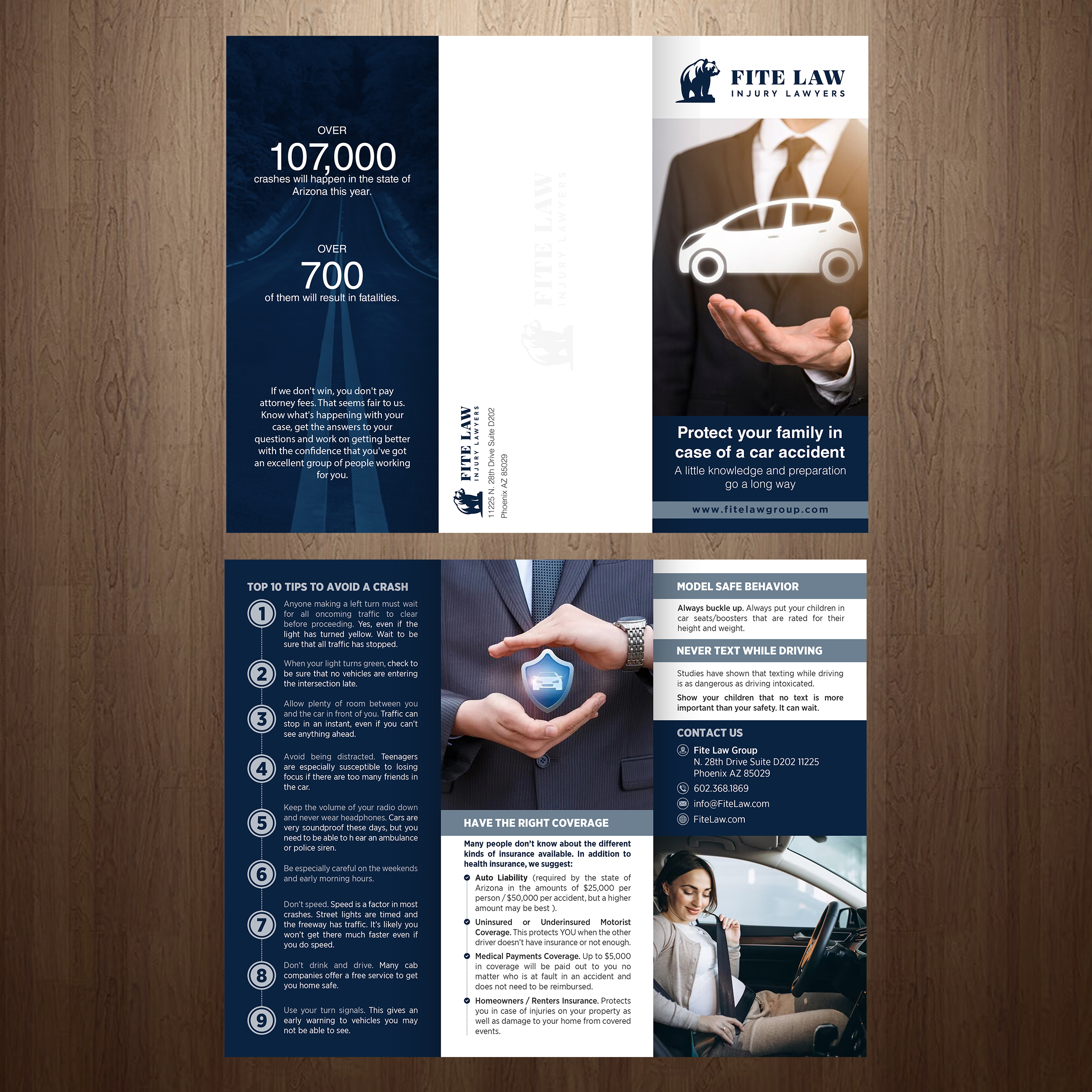 Brochure Design by GraphicsGuru for Fite Law Group | Design #30739381