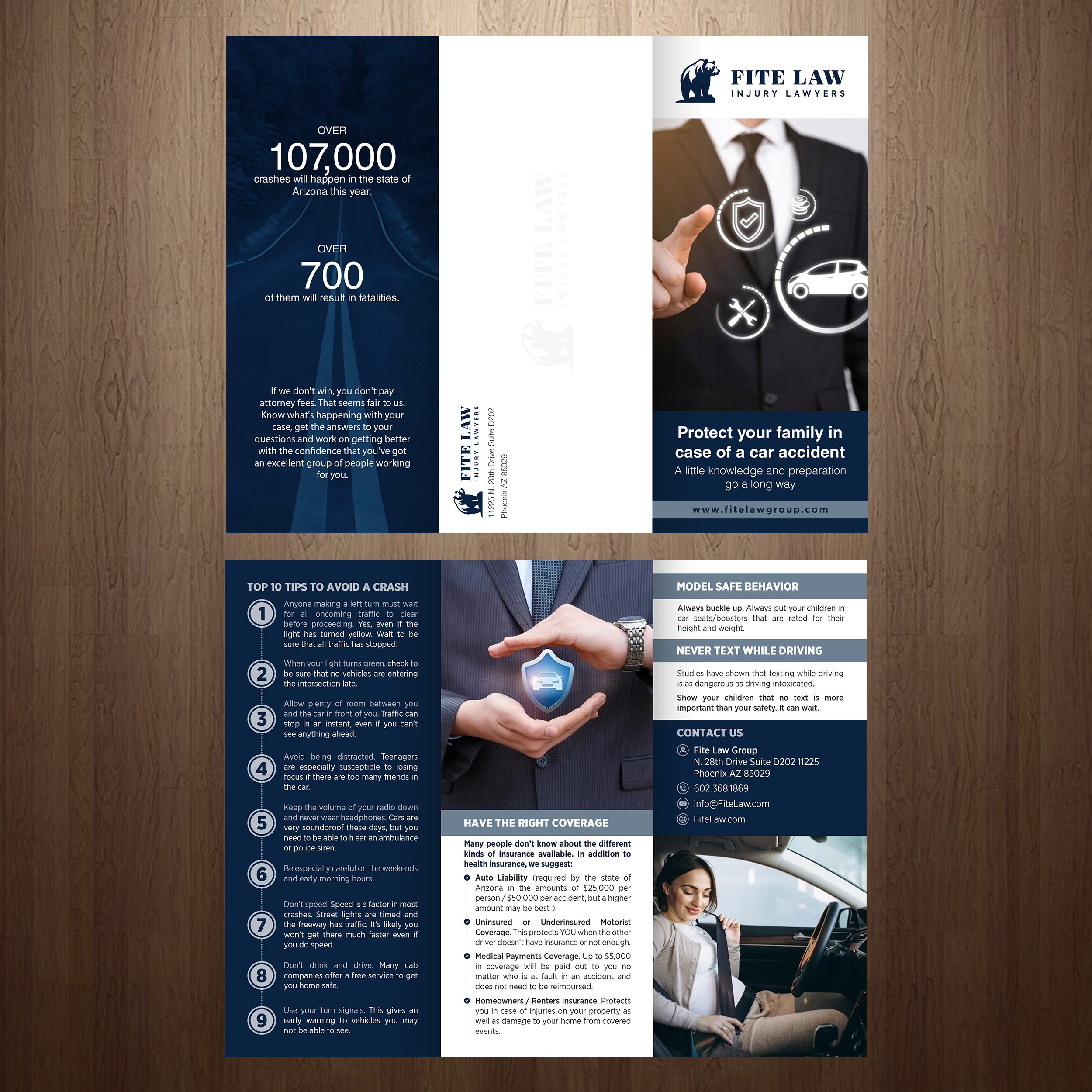 Brochure Design by GraphicsGuru for Fite Law Group | Design #30739382