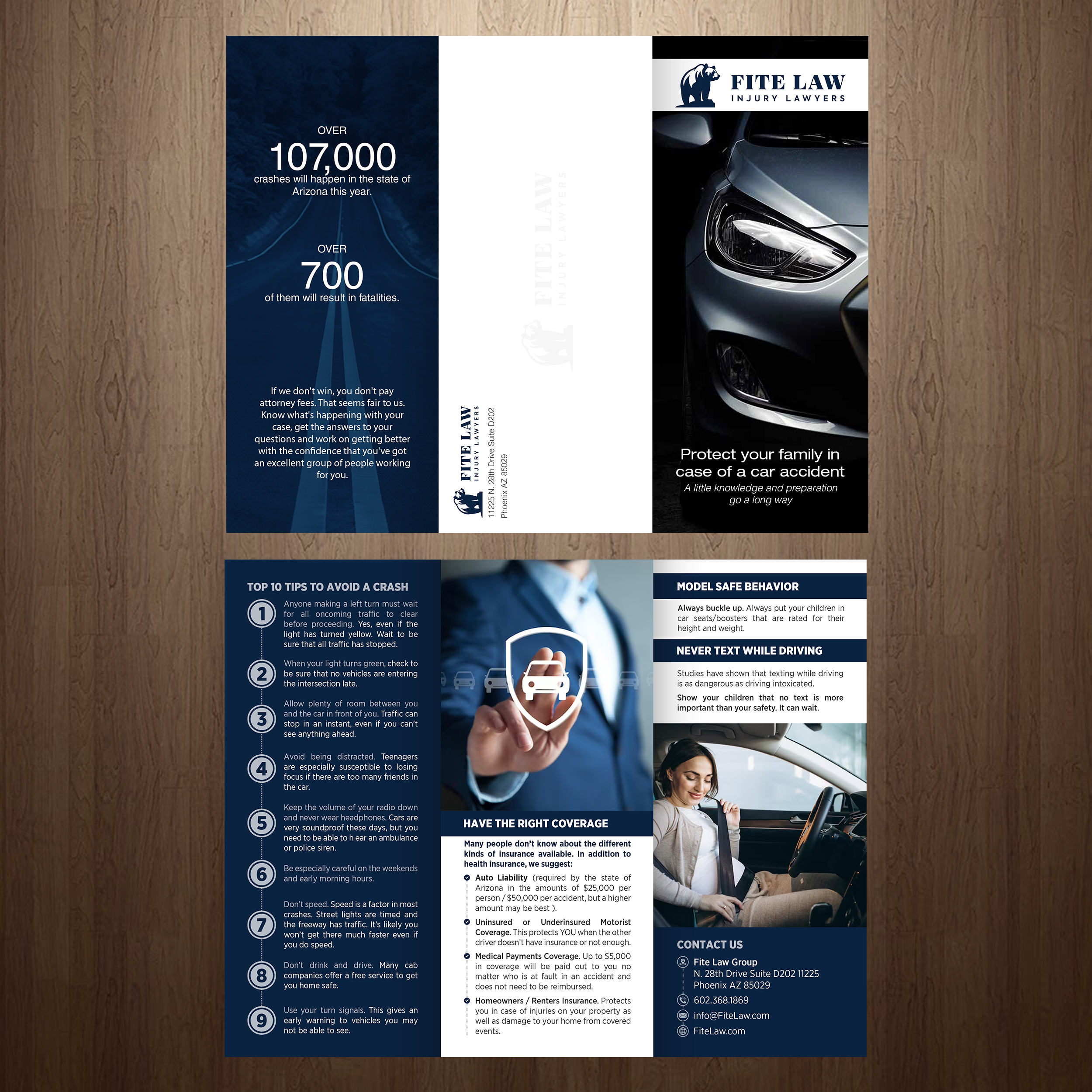 Brochure Design by GraphicsGuru for Fite Law Group | Design #30741668