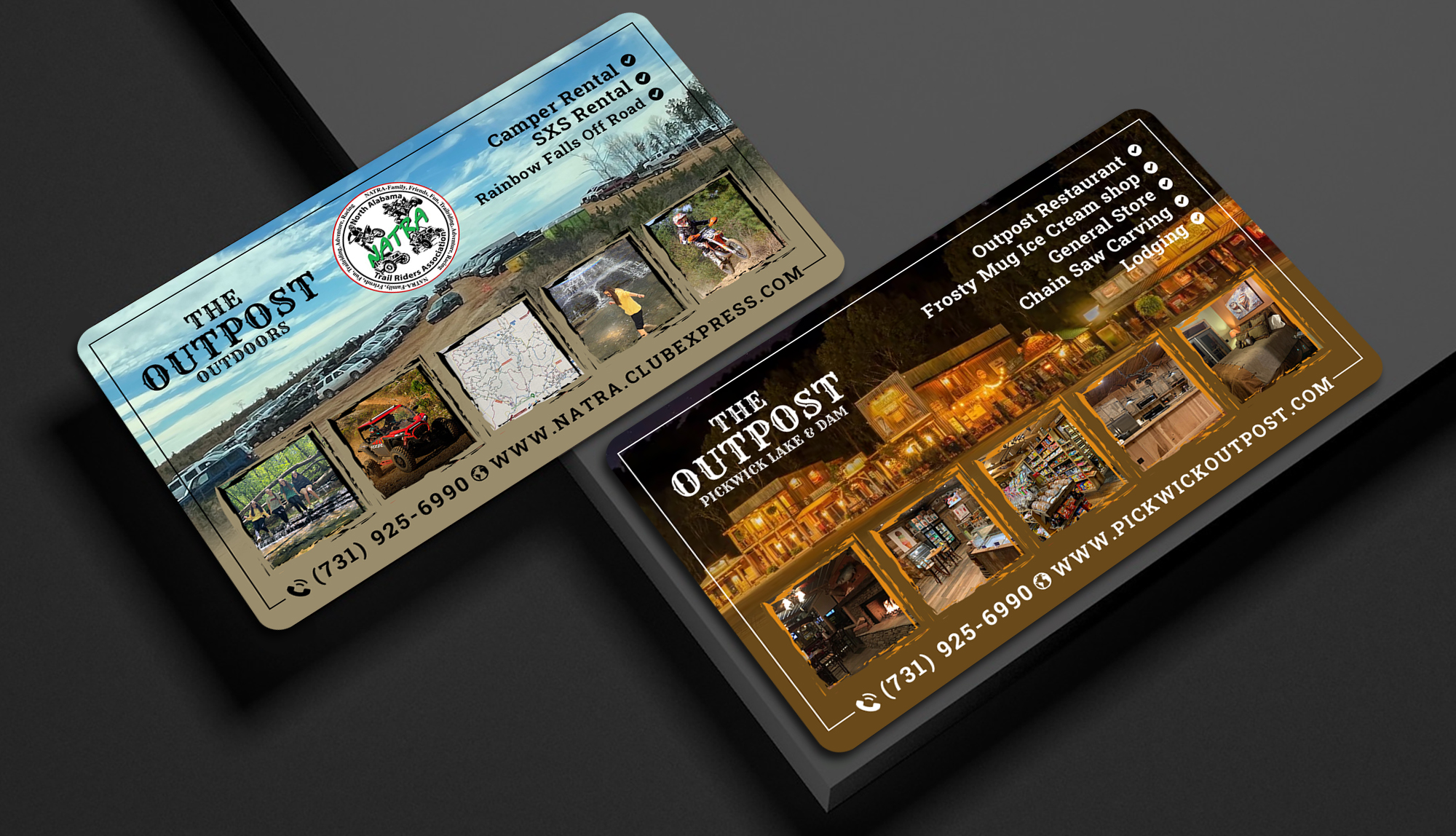 Business Card Design by Sun Moon Graphic Designer for The Outpost | Design #30711030