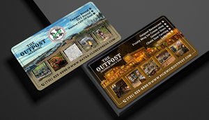 Business Card Design by Sun Moon Graphic Designer for The Outpost | Design: #30711030