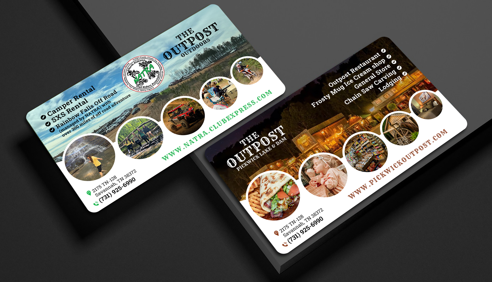 Business Card Design by Sun Moon Graphic Designer for The Outpost | Design #30711552
