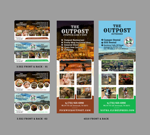 Business Card Design by Sun Moon Graphic Designer for The Outpost | Design: #30730627