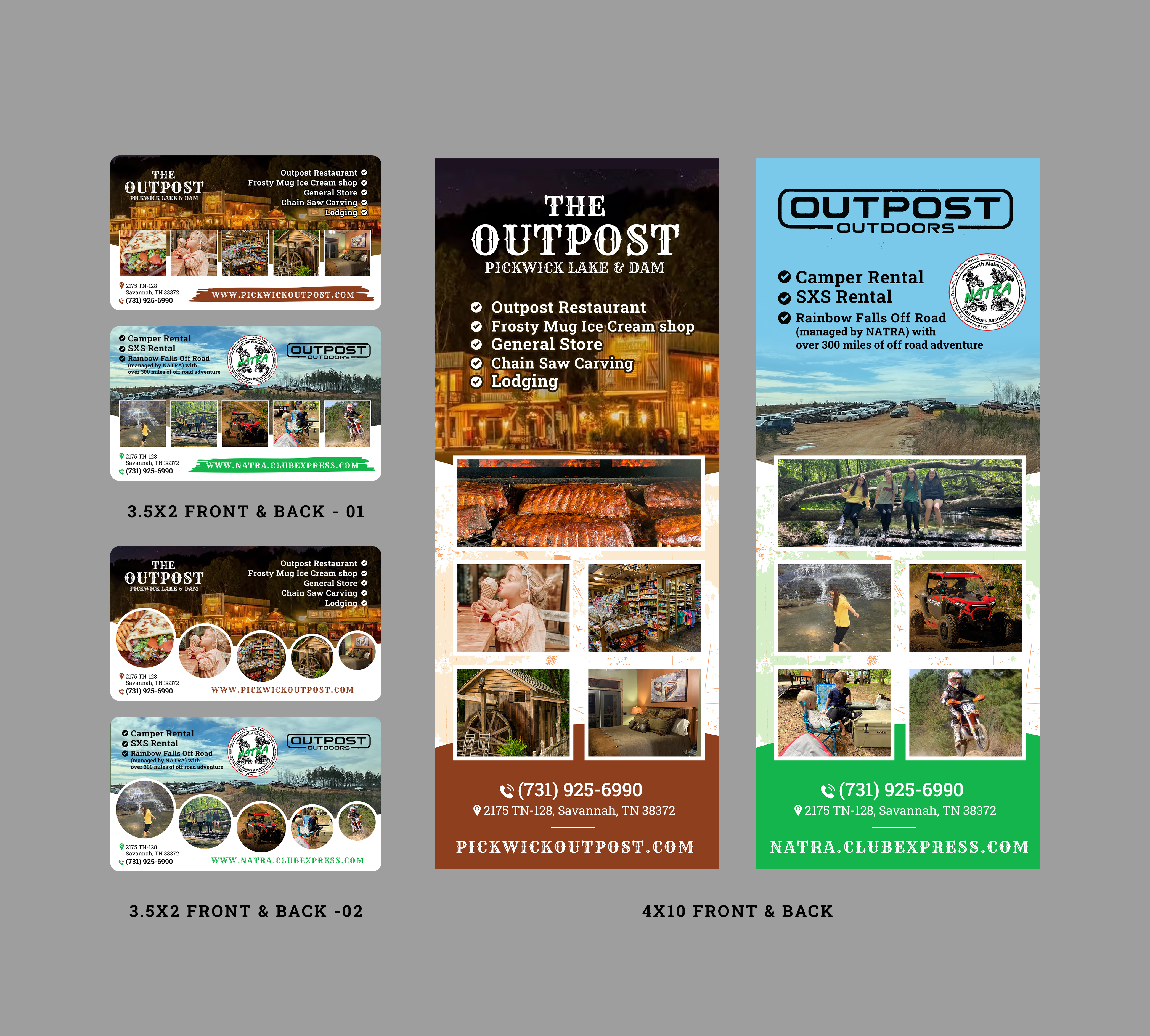 Business Card Design by Sun Moon Graphic Designer for The Outpost | Design #30732207