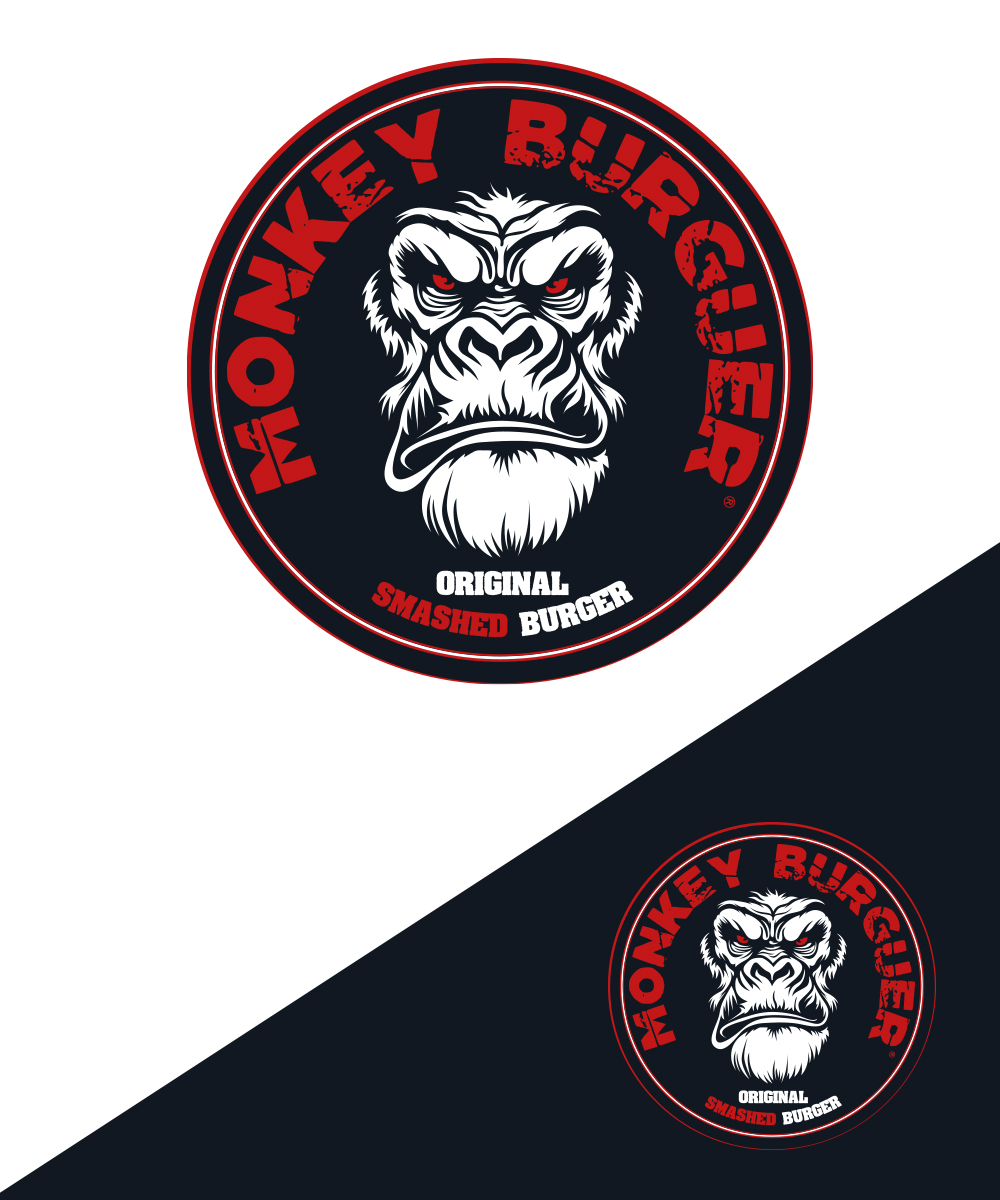 Logo Design by StudioD™ for Monkey burger | Design #30716234