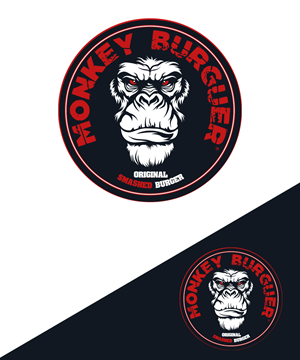 Logo Design by StudioD™ for Monkey burger | Design: #30733291