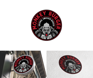 Logo Design by ShakiJav for Monkey burger | Design: #30741096