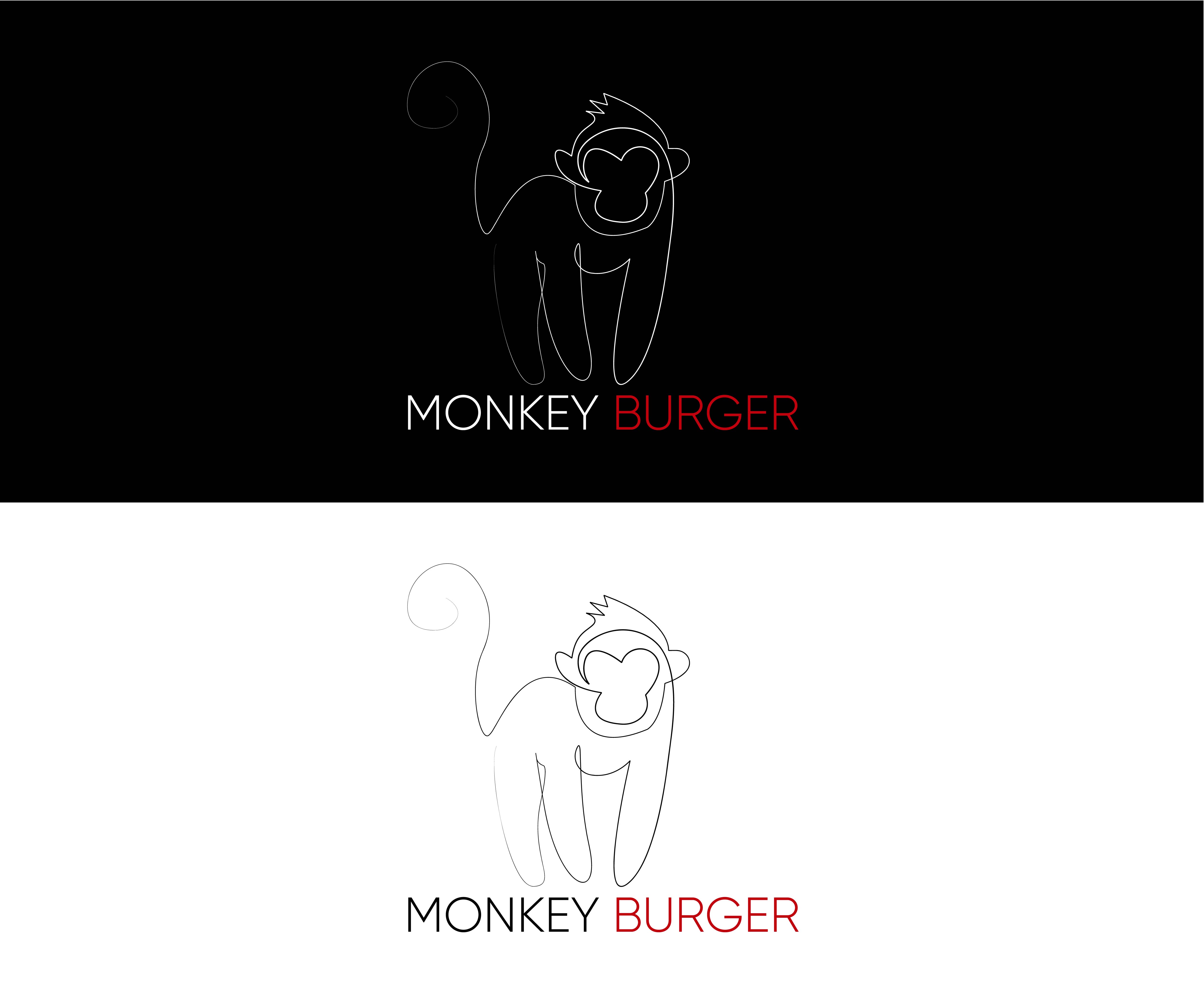 Logo Design by illustration house for Monkey burger | Design #30719392
