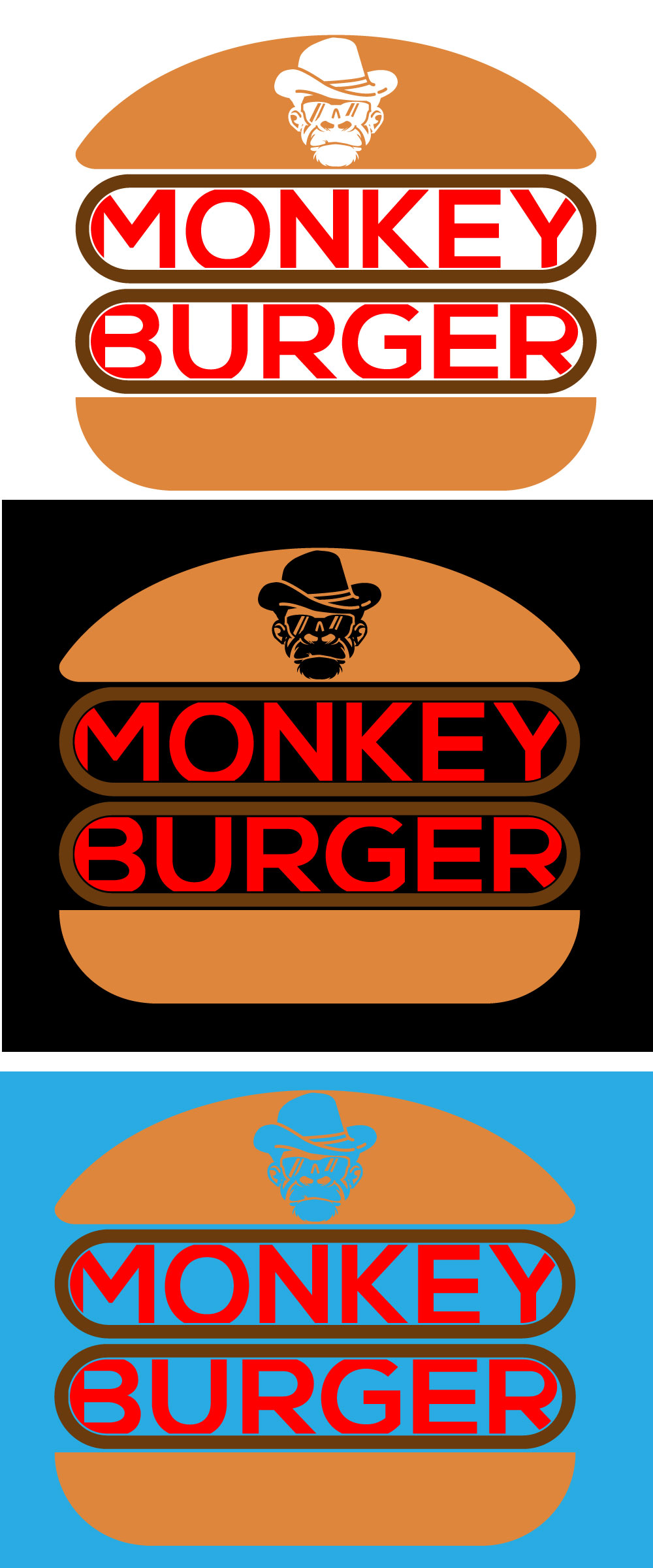 Diseño de Logo por Masum01 para Monkey burger | Diseño #30718151