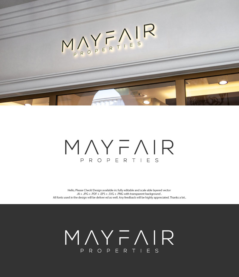 Diseño de Logo por skart para Mayfair Properties | Diseño #30715860
