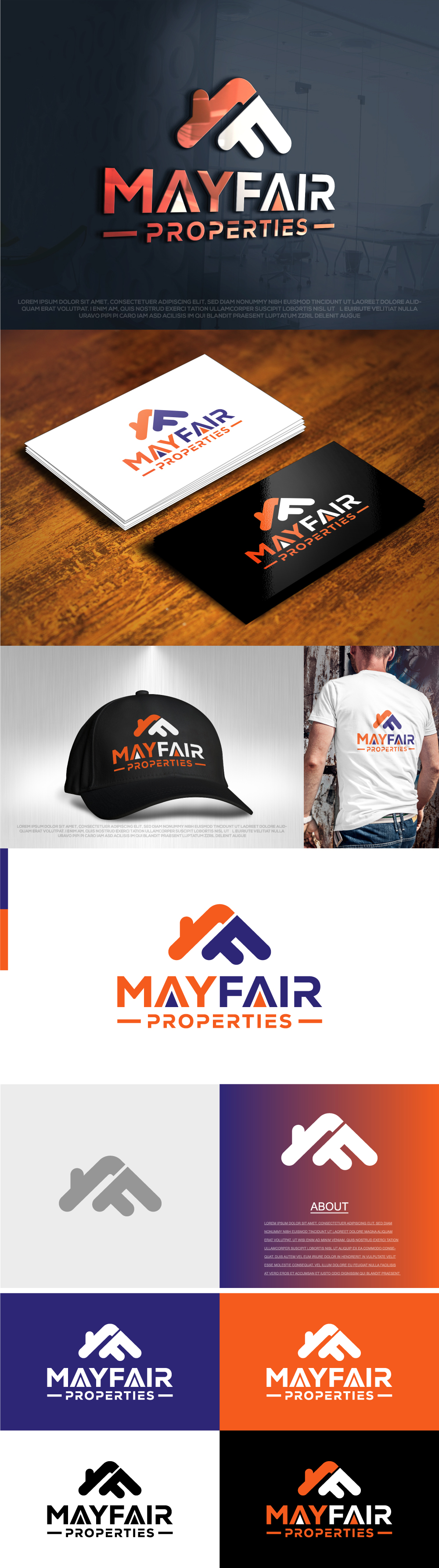 Logo Design by Huzaifa Designer for Mayfair Properties | Design #30759964