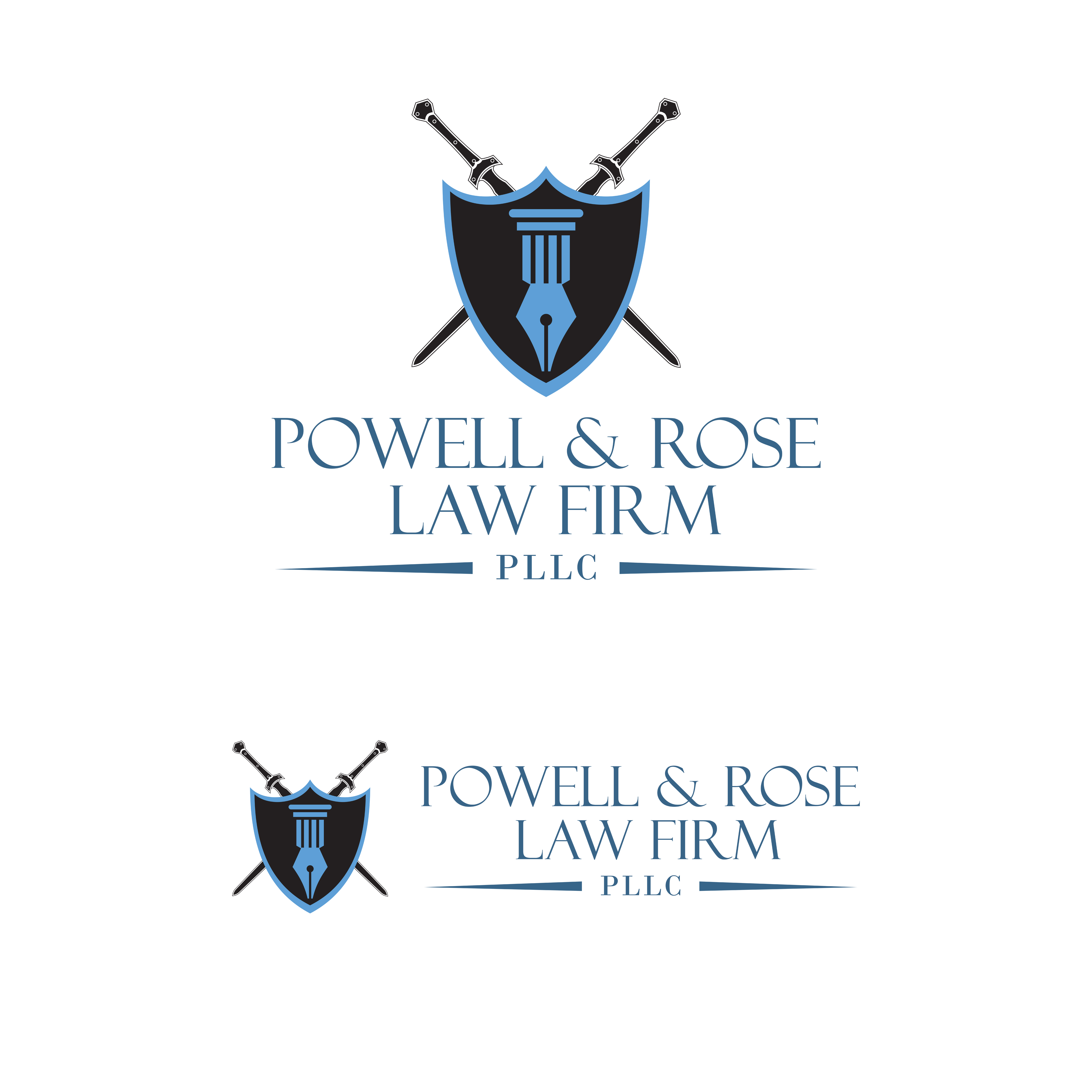 Logo Design by Nusrat J for Law Offices of David L Powell, PLLC | Design #30740463