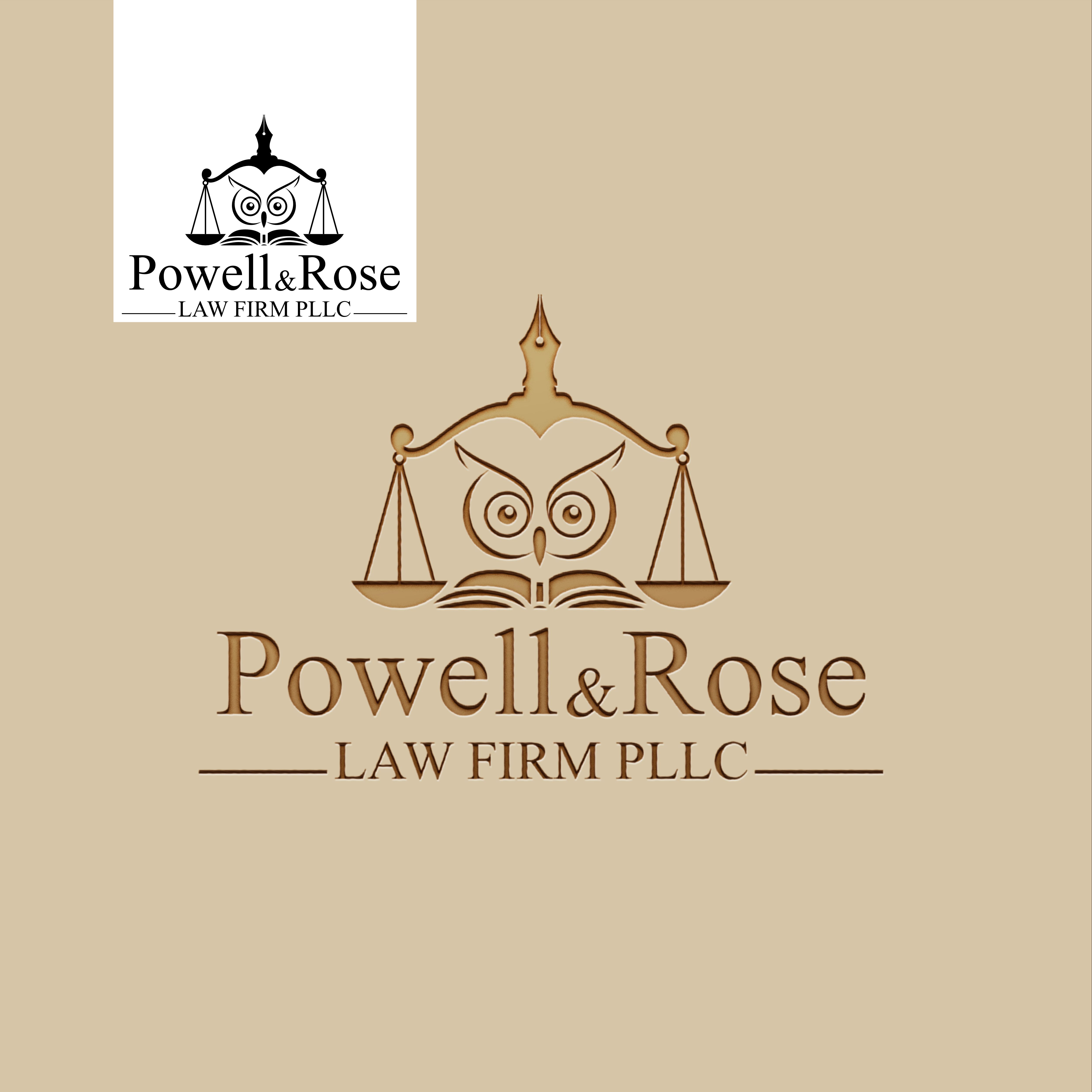 Logo Design by M. A Tafheemi for Law Offices of David L Powell, PLLC | Design #30731508