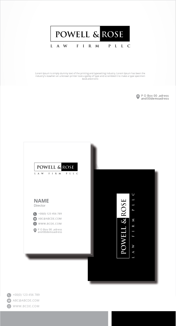 Logo Design by zebronicgraphic for Law Offices of David L Powell, PLLC | Design #30716284