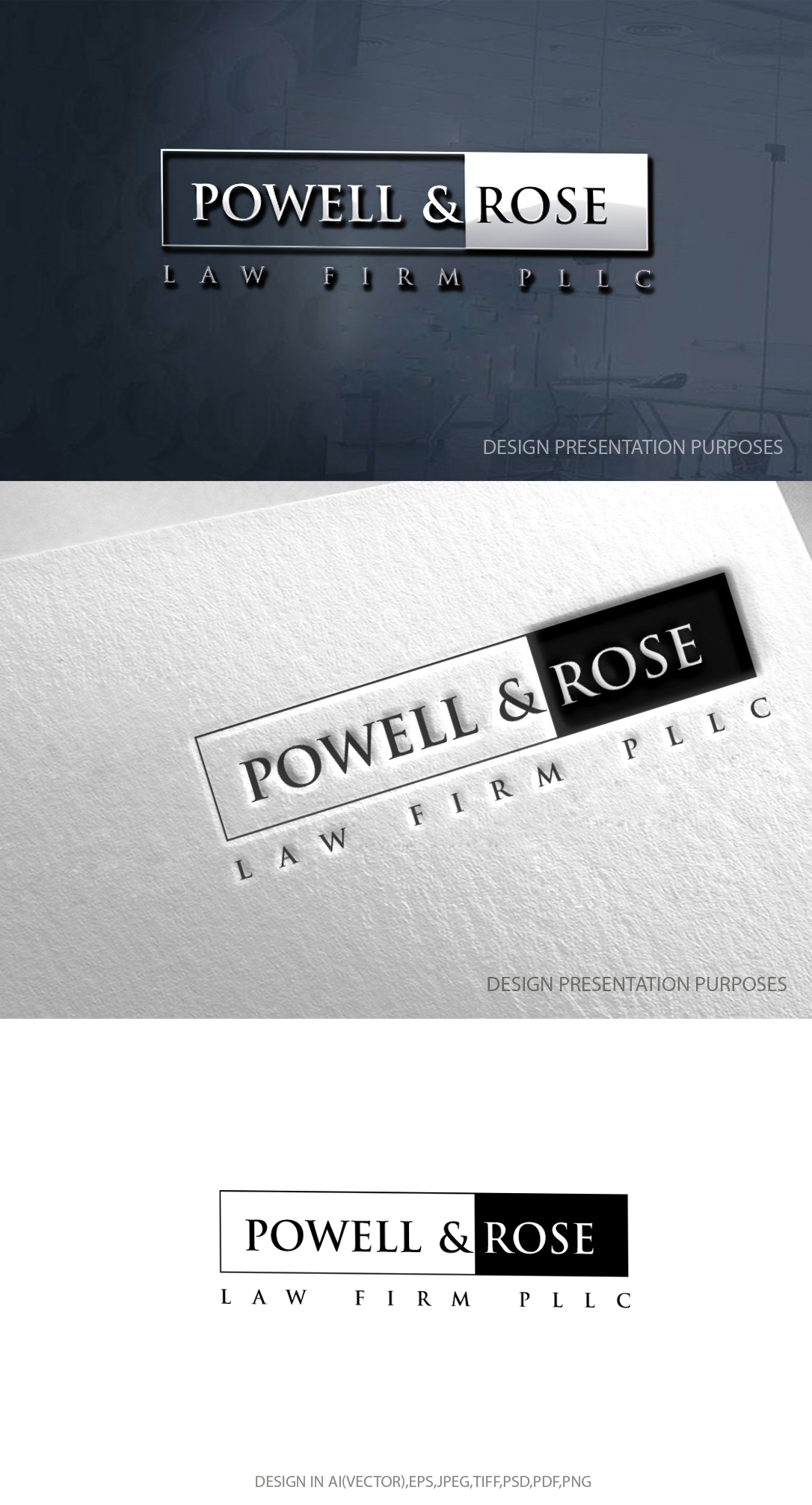 Logo Design by zebronicgraphic for Law Offices of David L Powell, PLLC | Design #30716285
